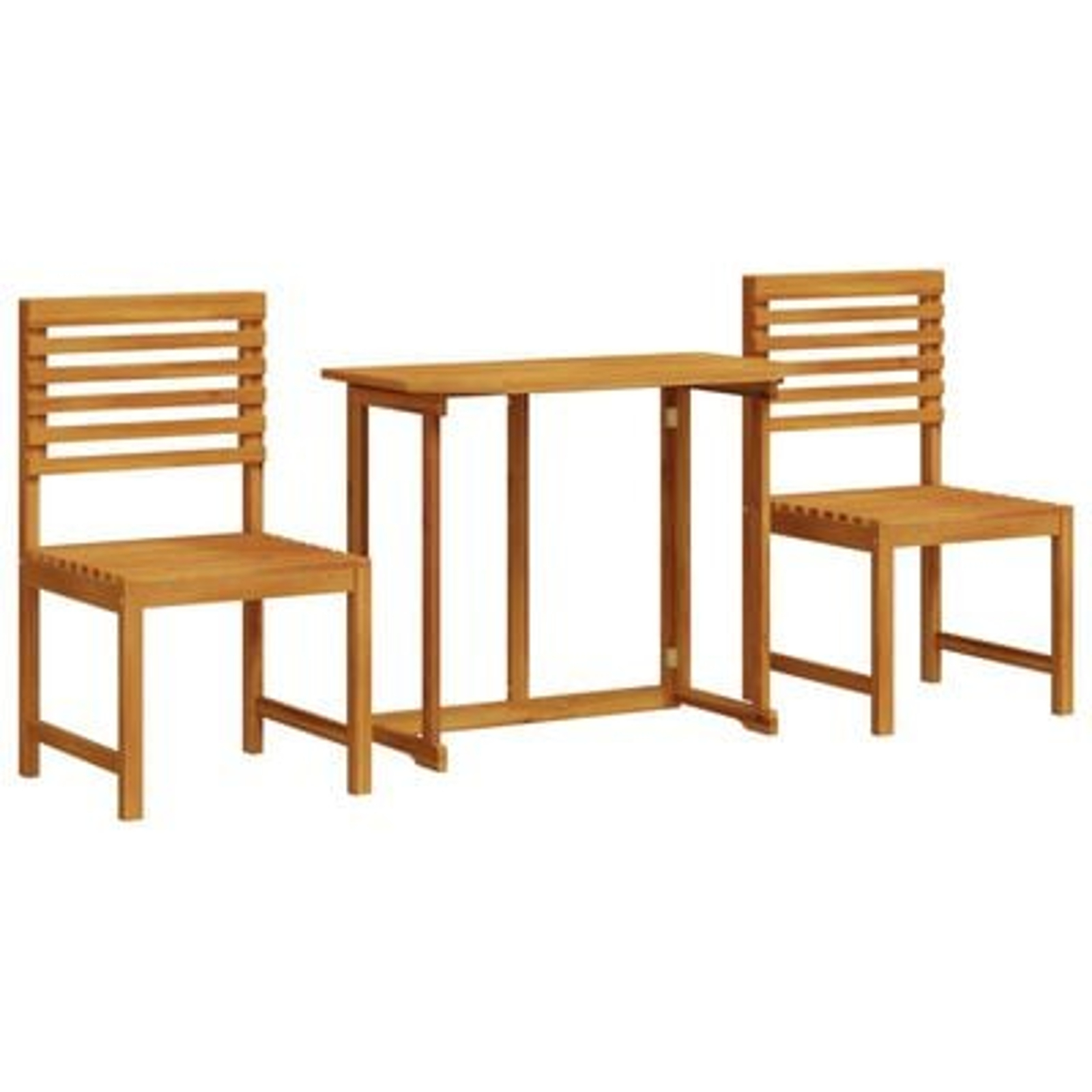 vidaXL Set bistro de grădină, 3 piese, lemn masiv de acacia