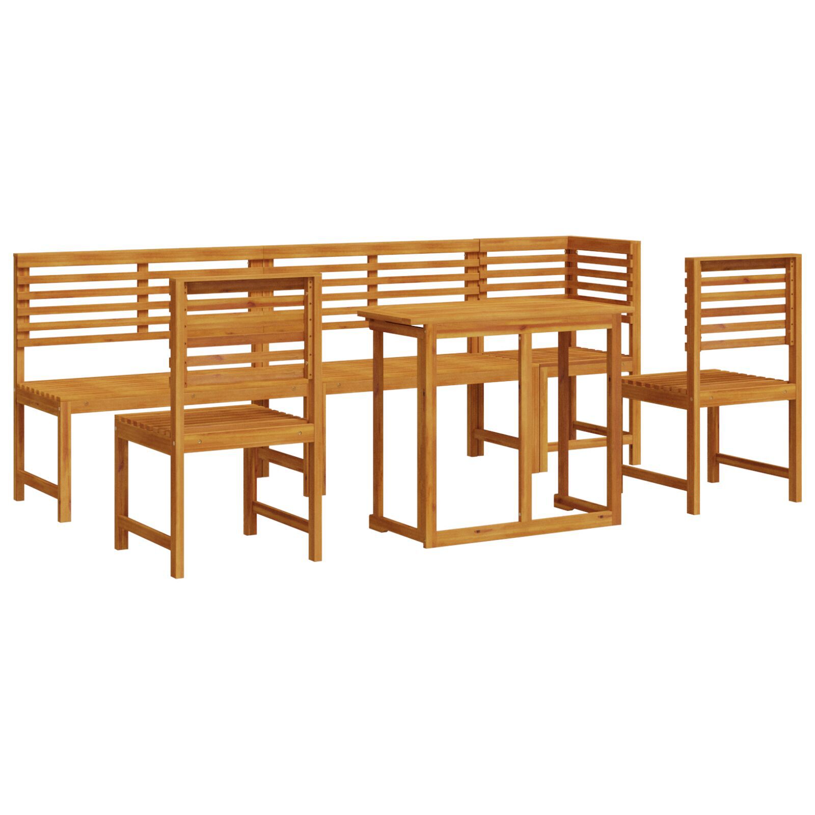 vidaXL Set mobilier de grădină, 6 piese, lemn masiv de acacia