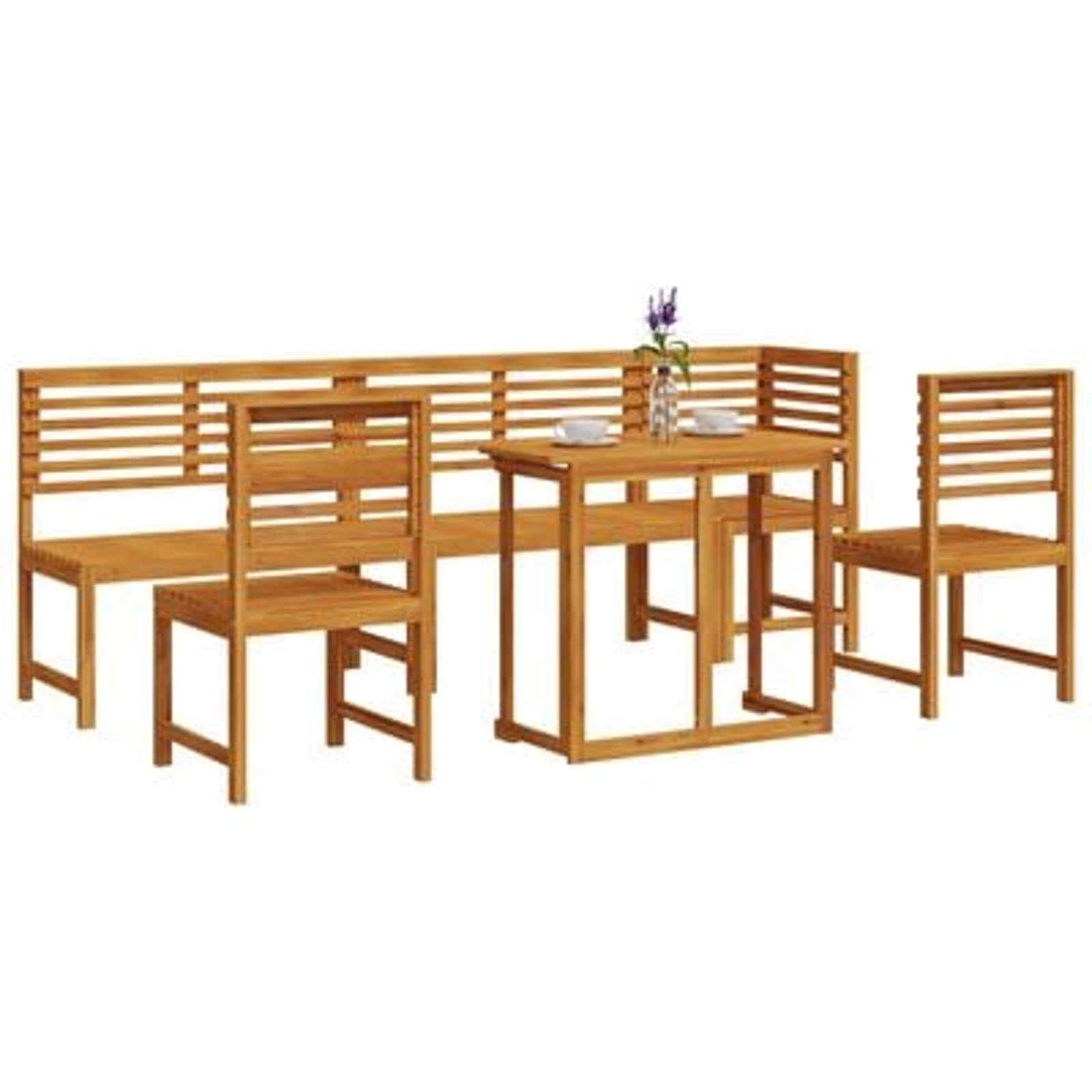 vidaXL Set mobilier de grădină, 6 piese, lemn masiv de acacia