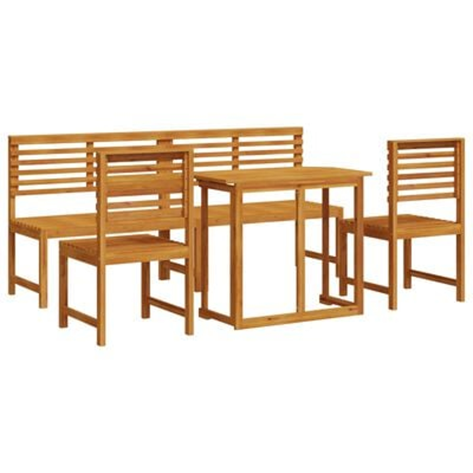 Set de dining pentru grădină vidaXL din 5 piese, din lemn masiv de acacia Set de dining pentru grădină vidaXL din 5 piese, din lemn masiv de acacia