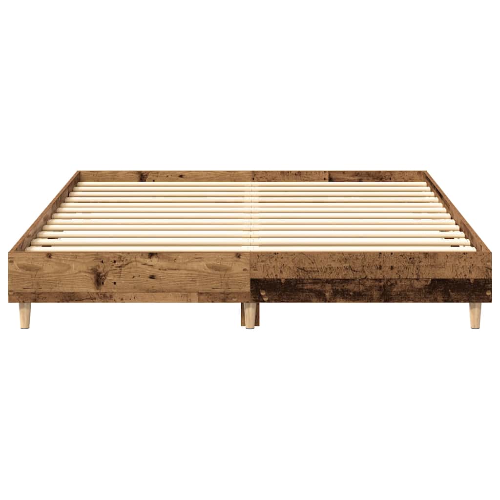 vidaXL Cadru de pat fără saltea Lemn vechi 150x200 cm Lemn prelucrat
