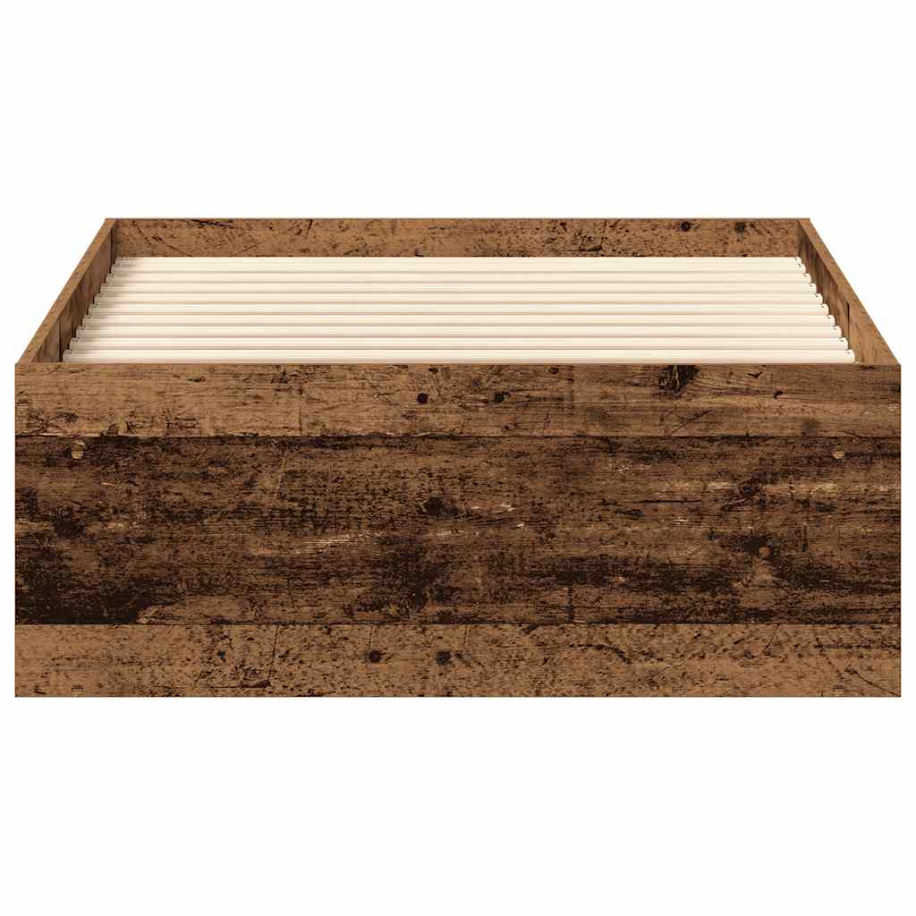 vidaXL Cadru de pat fără saltea Lemn vechi 90x200cm Lemn prelucrat vidaXL Cadru de pat fără saltea Lemn vechi 90x200cm Lemn prelucrat