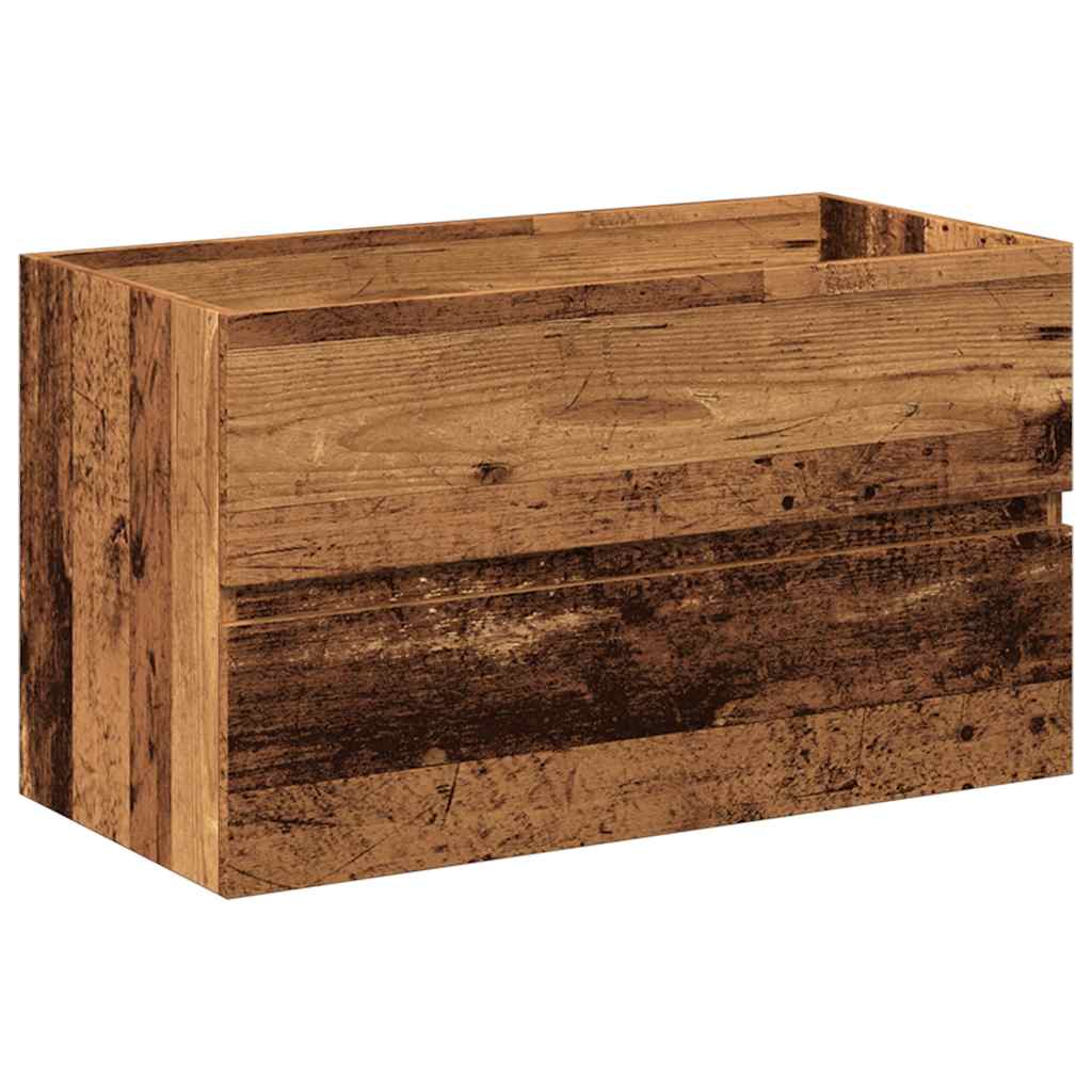 vidaXL Set mobilier de baie, lemn vechi, lemn prelucrat