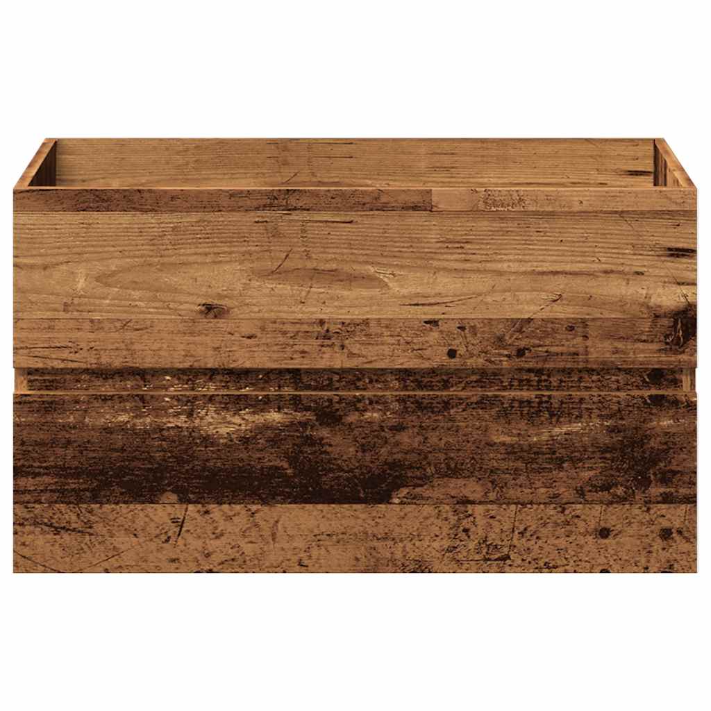 vidaXL Set mobilier de baie, lemn vechi, lemn prelucrat