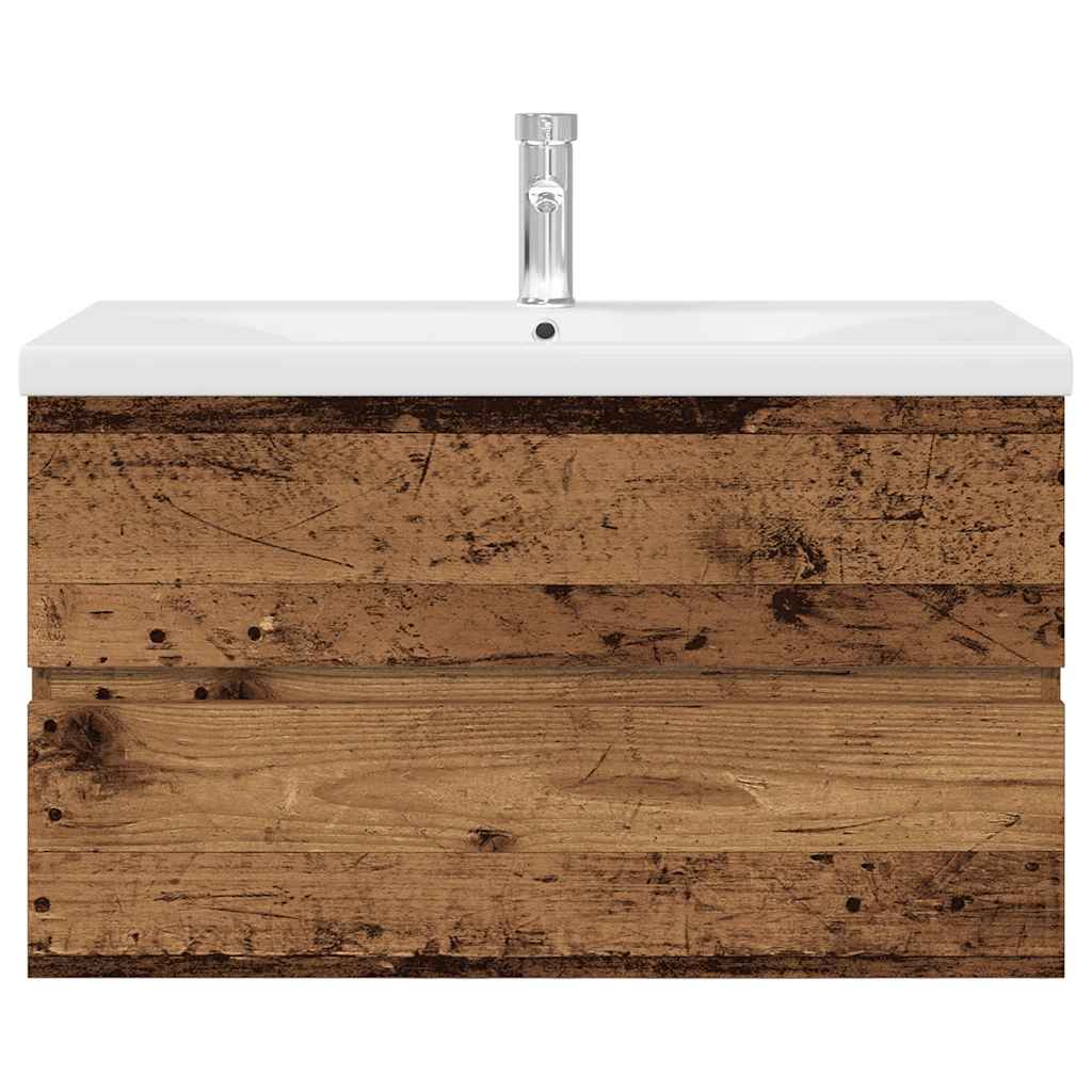 vidaXL Dulap pentru chiuvetă cu chiuvetă încorporată și robinet