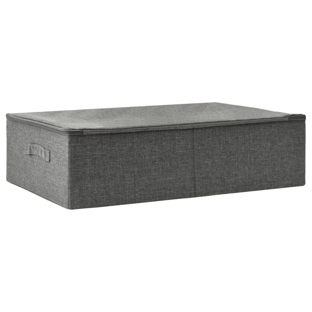 vidaXL Cutie de depozitare, antracit, 70x40x18 cm, material textil vidaXL Cutie de depozitare, antracit, 70x40x18 cm, material textil