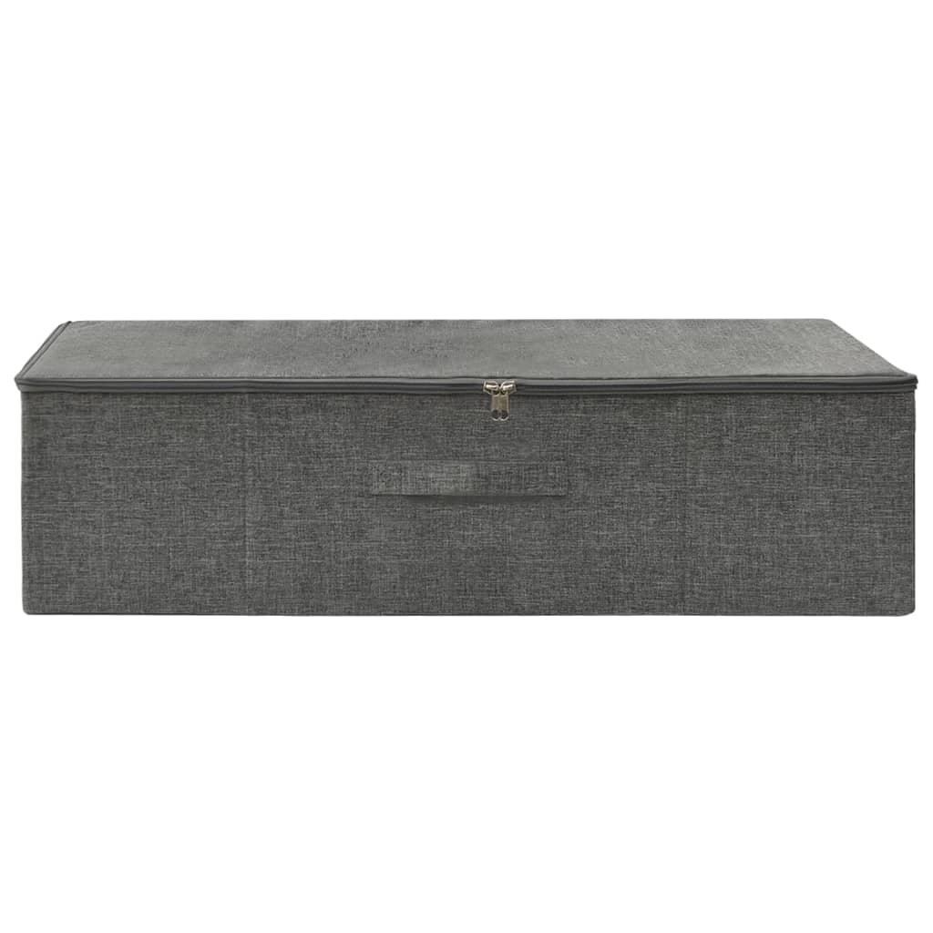 vidaXL Cutie de depozitare, antracit, 70x40x18 cm, material textil vidaXL Cutie de depozitare, antracit, 70x40x18 cm, material textil
