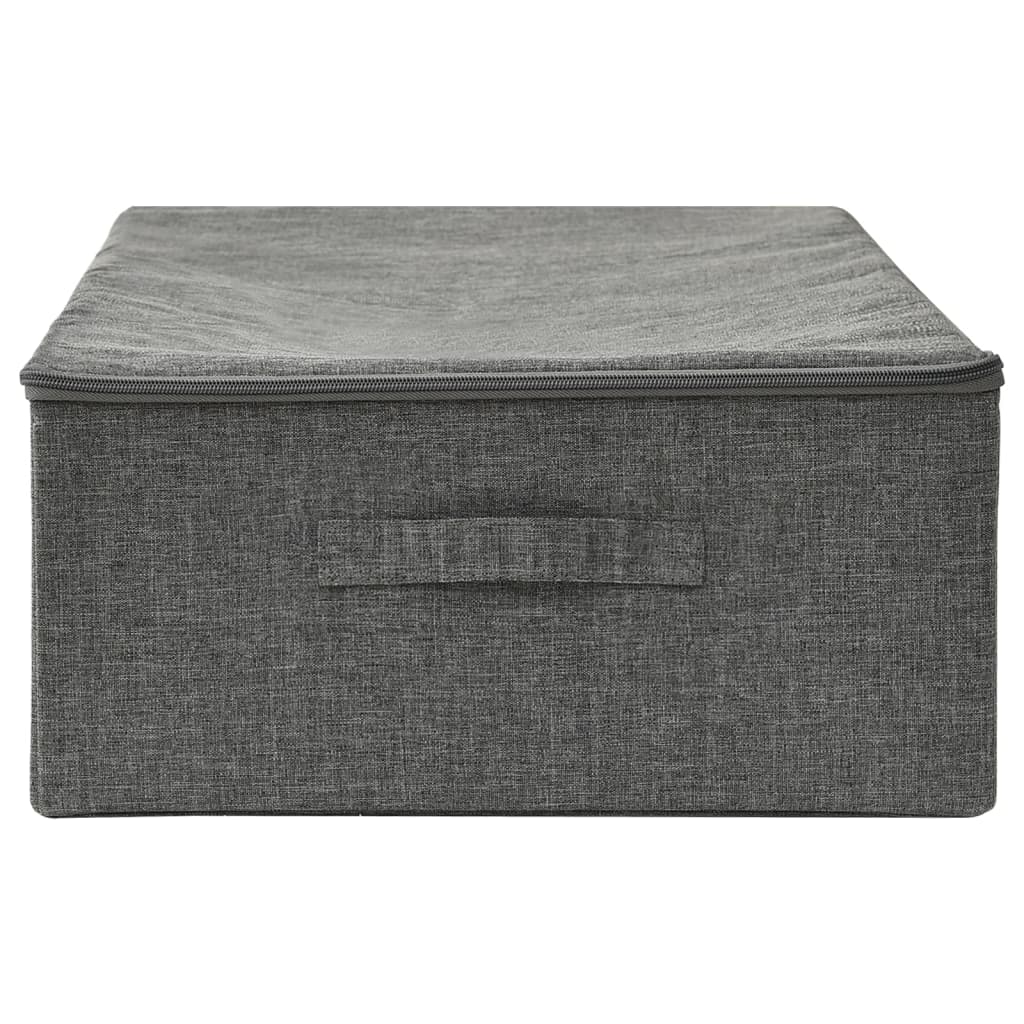 vidaXL Cutie de depozitare, antracit, 70x40x18 cm, material textil vidaXL Cutie de depozitare, antracit, 70x40x18 cm, material textil