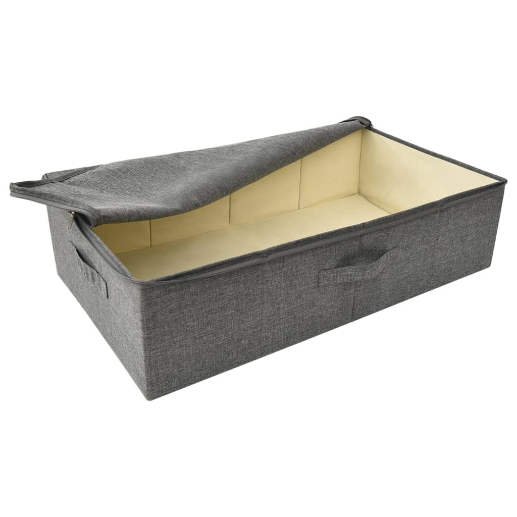 vidaXL Cutie de depozitare, antracit, 70x40x18 cm, material textil vidaXL Cutie de depozitare, antracit, 70x40x18 cm, material textil