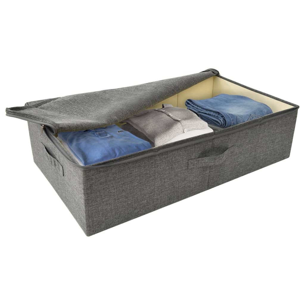 vidaXL Cutie de depozitare, antracit, 70x40x18 cm, material textil vidaXL Cutie de depozitare, antracit, 70x40x18 cm, material textil