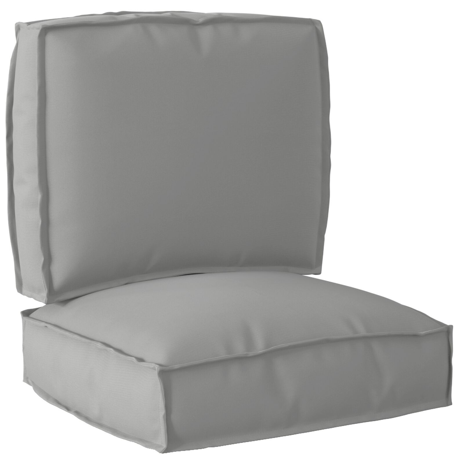 vidaXL Set de perne pentru palet 2 pcs Gri 50 x 50 x 12 cm vidaXL Set de perne pentru palet 2 pcs Gri 50 x 50 x 12 cm