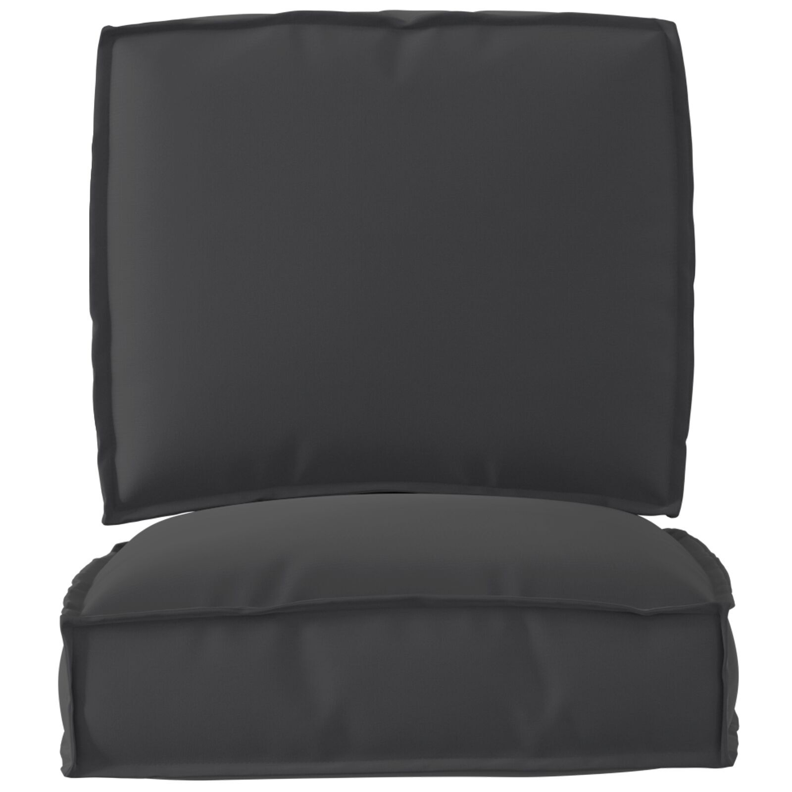 vidaXL Set de perne pentru paleți din 2 piese, negru, din țesătură Oxford vidaXL Set de perne pentru paleți din 2 piese, negru, din țesătură Oxford