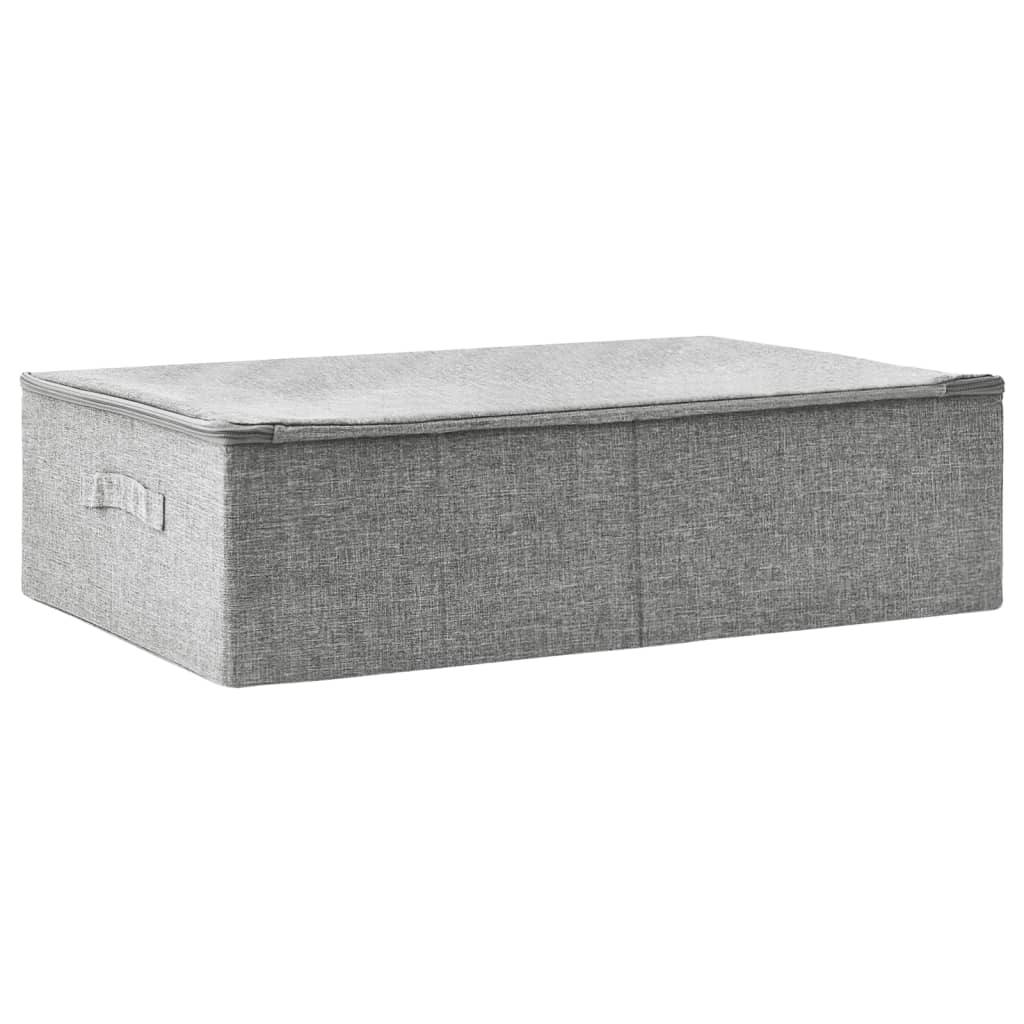 vidaXL Cutie de depozitare, gri, 70x40x18 cm, material textil vidaXL Cutie de depozitare, gri, 70x40x18 cm, material textil