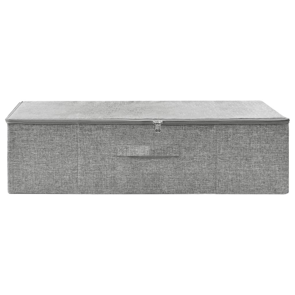 vidaXL Cutie de depozitare, gri, 70x40x18 cm, material textil vidaXL Cutie de depozitare, gri, 70x40x18 cm, material textil