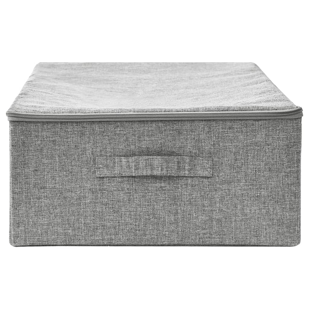 vidaXL Cutie de depozitare, gri, 70x40x18 cm, material textil vidaXL Cutie de depozitare, gri, 70x40x18 cm, material textil
