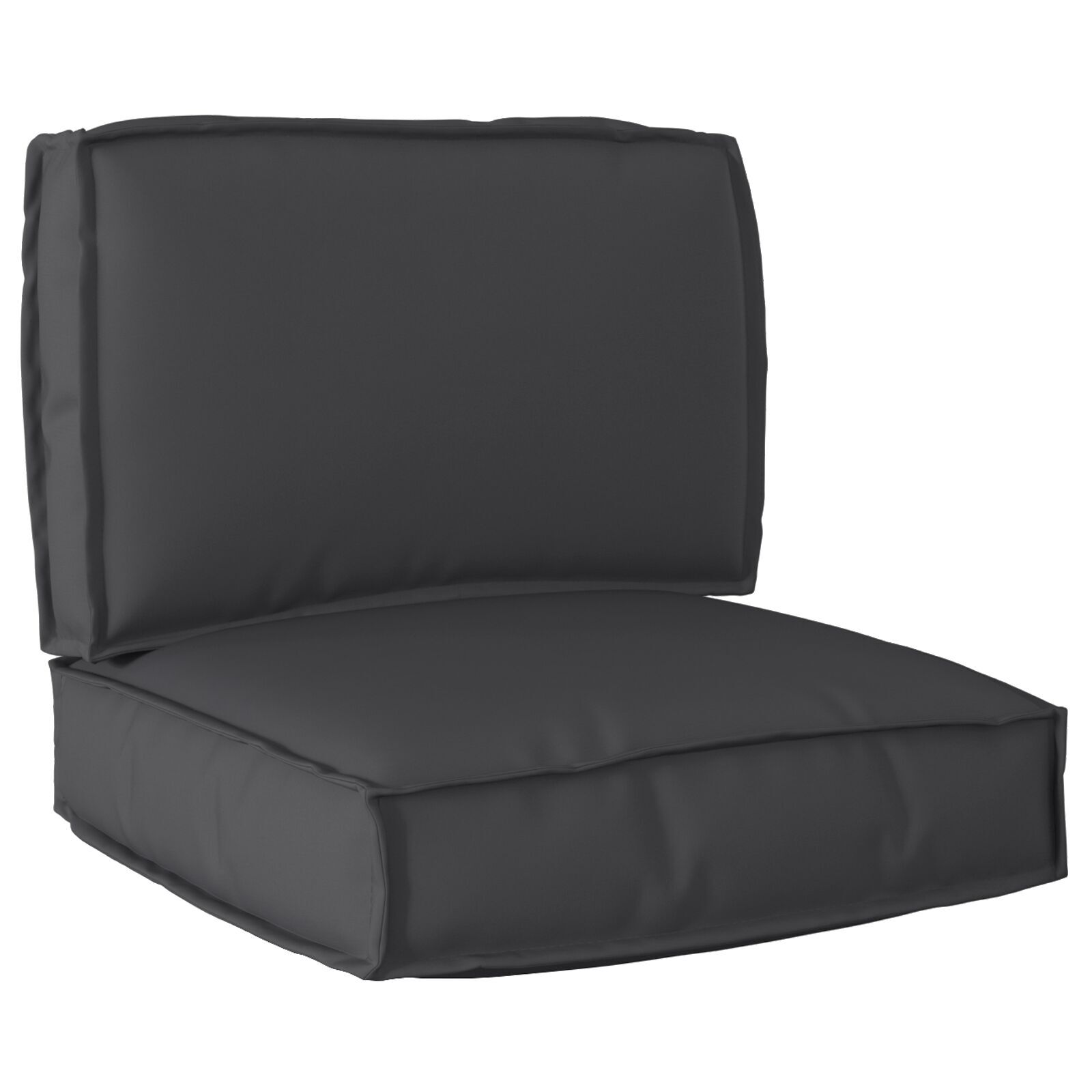 vidaXL Set de perne pentru palet 2 pcs Negru 60 x 60 x 12 cm vidaXL Set de perne pentru palet 2 pcs Negru 60 x 60 x 12 cm