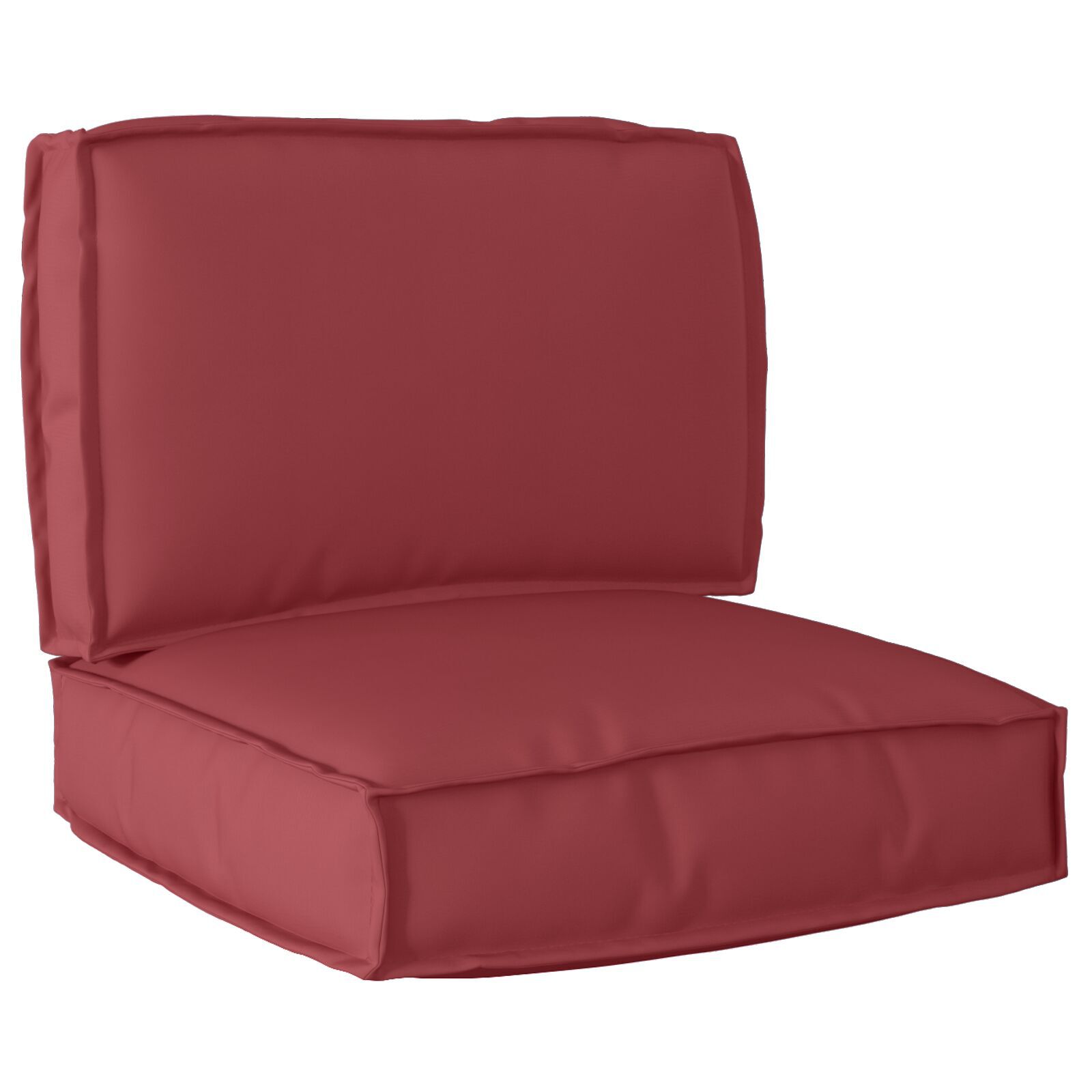 vidaXL Set de perne pentru palet 2 pcs bordo 60 x 60 x 12 cm vidaXL Set de perne pentru palet 2 pcs bordo 60 x 60 x 12 cm