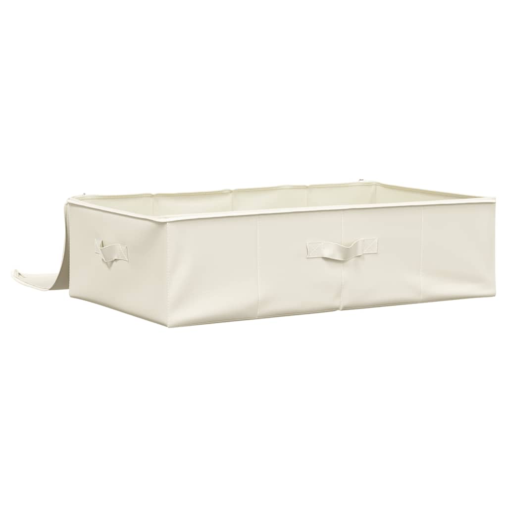 vidaXL Cutie de depozitare, crem, 70x40x18 cm, material textil vidaXL Cutie de depozitare, crem, 70x40x18 cm, material textil