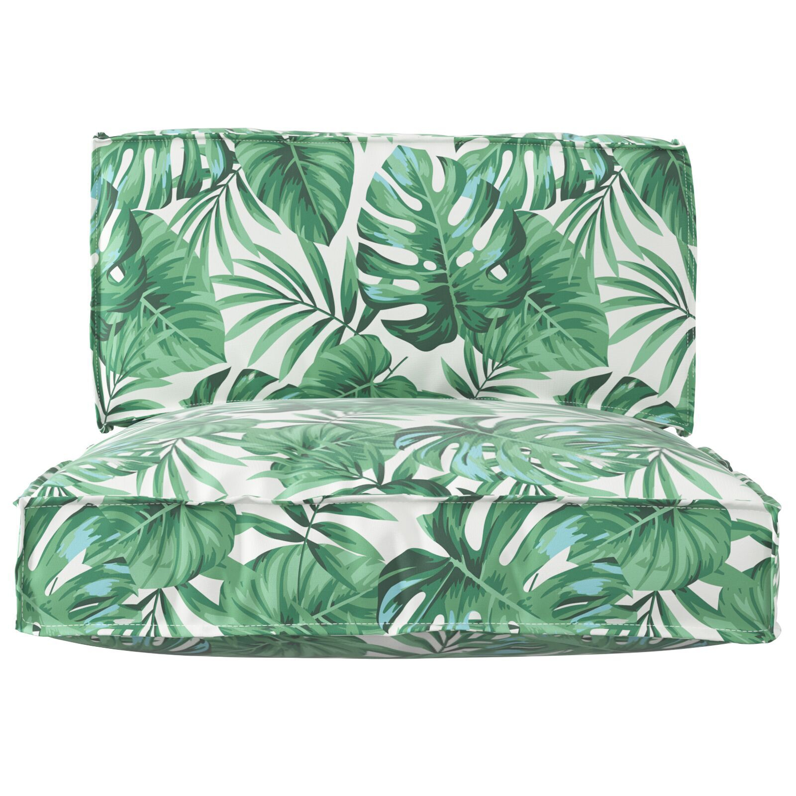 vidaXL Set de 2 Perne pentru Palet cu Model de Frunze din Fabrică Oxford