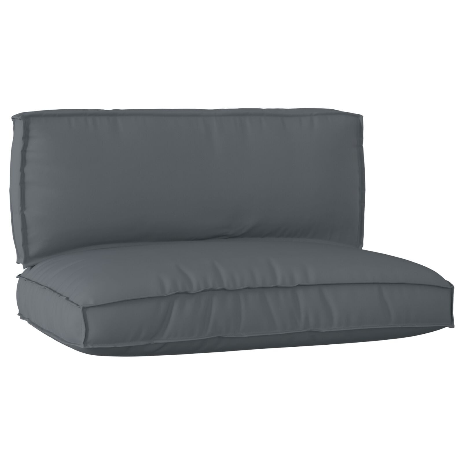 vidaXL Set de perne pentru palet 2 pcs Antracit 120 x 80 x 12 cm vidaXL Set de perne pentru palet 2 pcs Antracit 120 x 80 x 12 cm