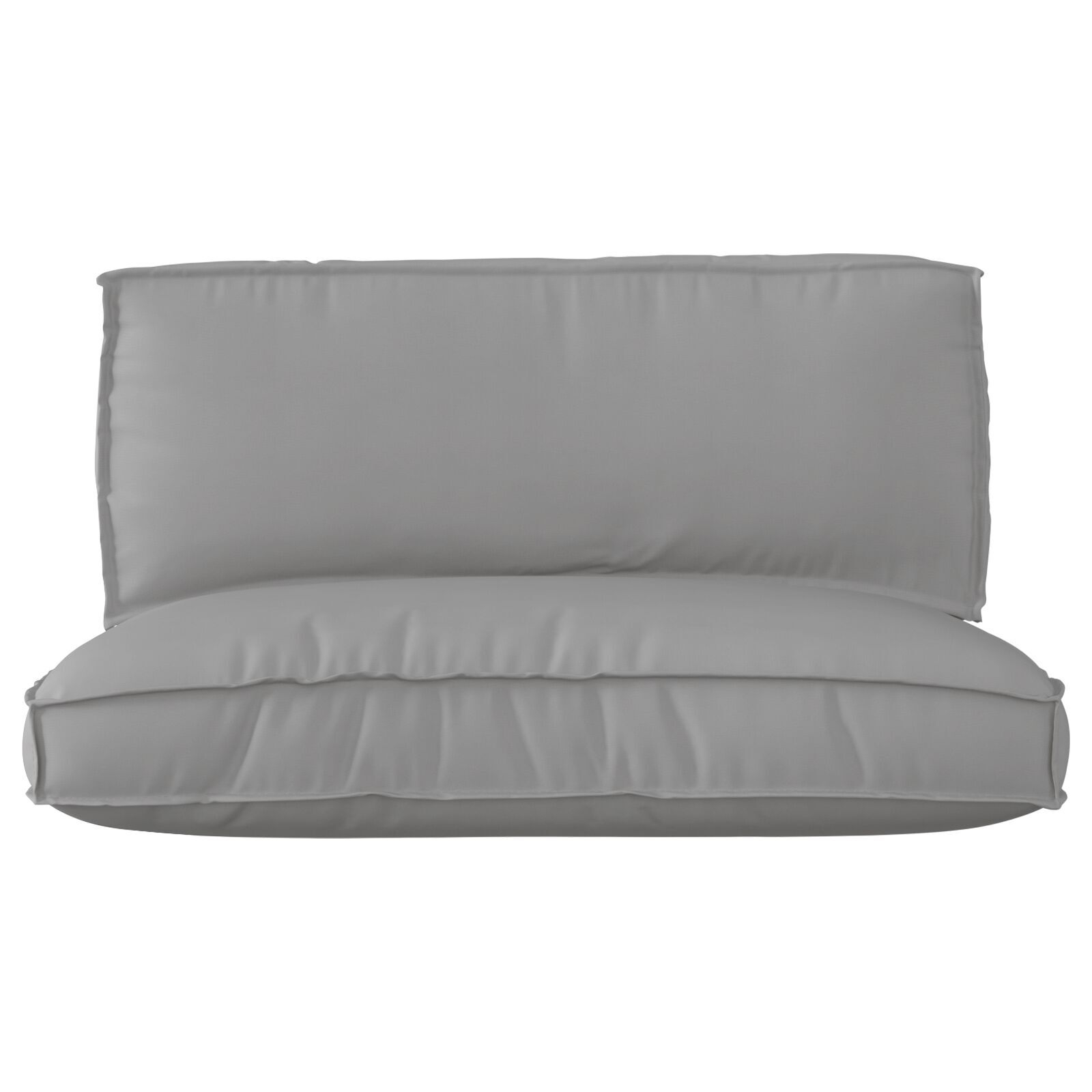 vidaXL Set de perne pentru palet 2 pcs Gri 120 x 80 x 12 cm vidaXL Set de perne pentru palet 2 pcs Gri 120 x 80 x 12 cm