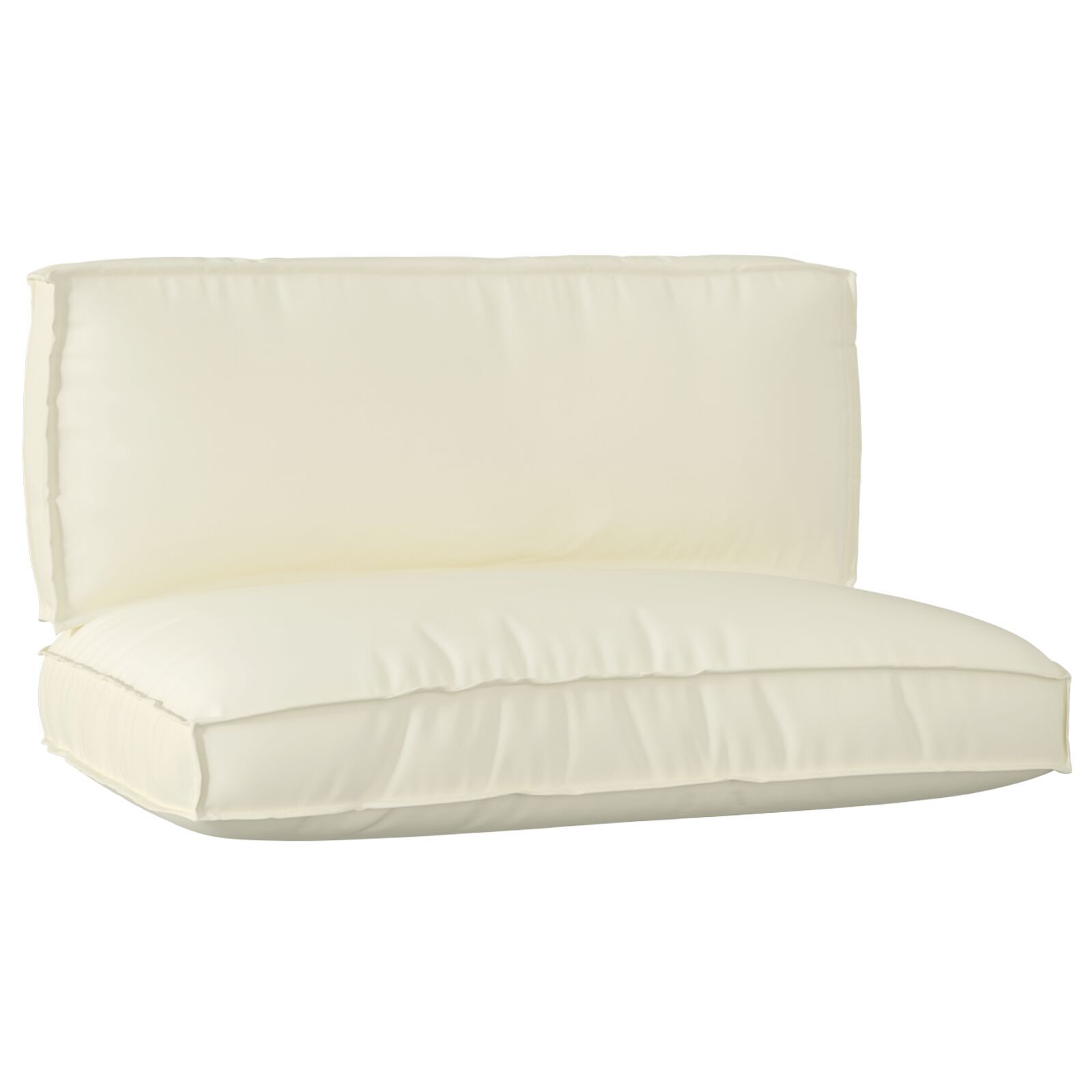 vidaXL Set perne pentru palet 2 piese crem din țesătură Oxford vidaXL Set perne pentru palet 2 piese crem din țesătură Oxford