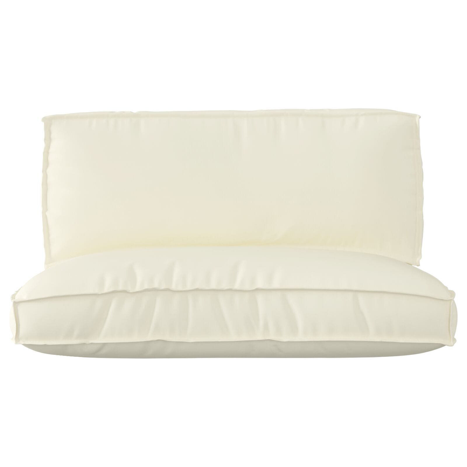 vidaXL Set perne pentru palet 2 piese crem din țesătură Oxford vidaXL Set perne pentru palet 2 piese crem din țesătură Oxford