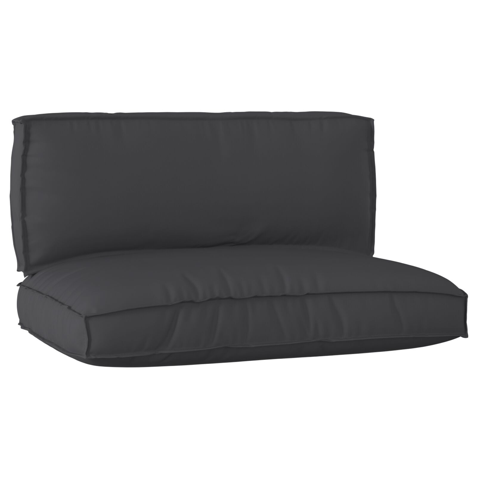 vidaXL Set de perne pentru paleți, 2 piese, stofă Oxford neagră vidaXL Set de perne pentru paleți, 2 piese, stofă Oxford neagră