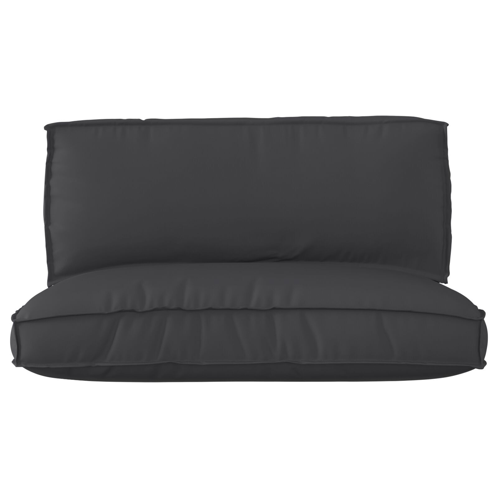 vidaXL Set de perne pentru paleți, 2 piese, stofă Oxford neagră vidaXL Set de perne pentru paleți, 2 piese, stofă Oxford neagră
