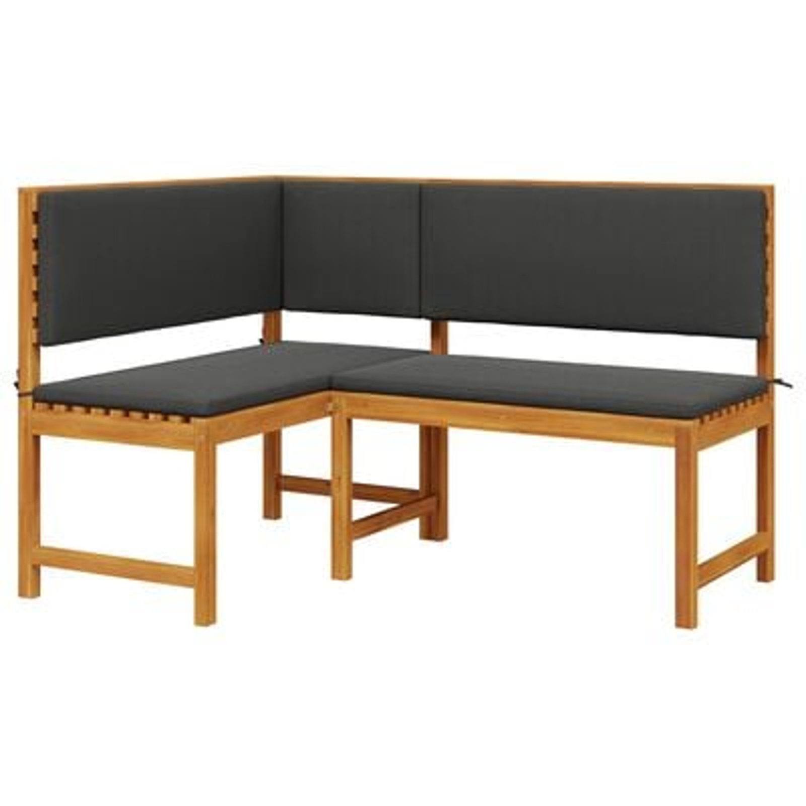 vidaXL Set mobilier de grădină cu perne, 2 piese, lemn masiv de acacia vidaXL Set mobilier de grădină cu perne, 2 piese, lemn masiv de acacia