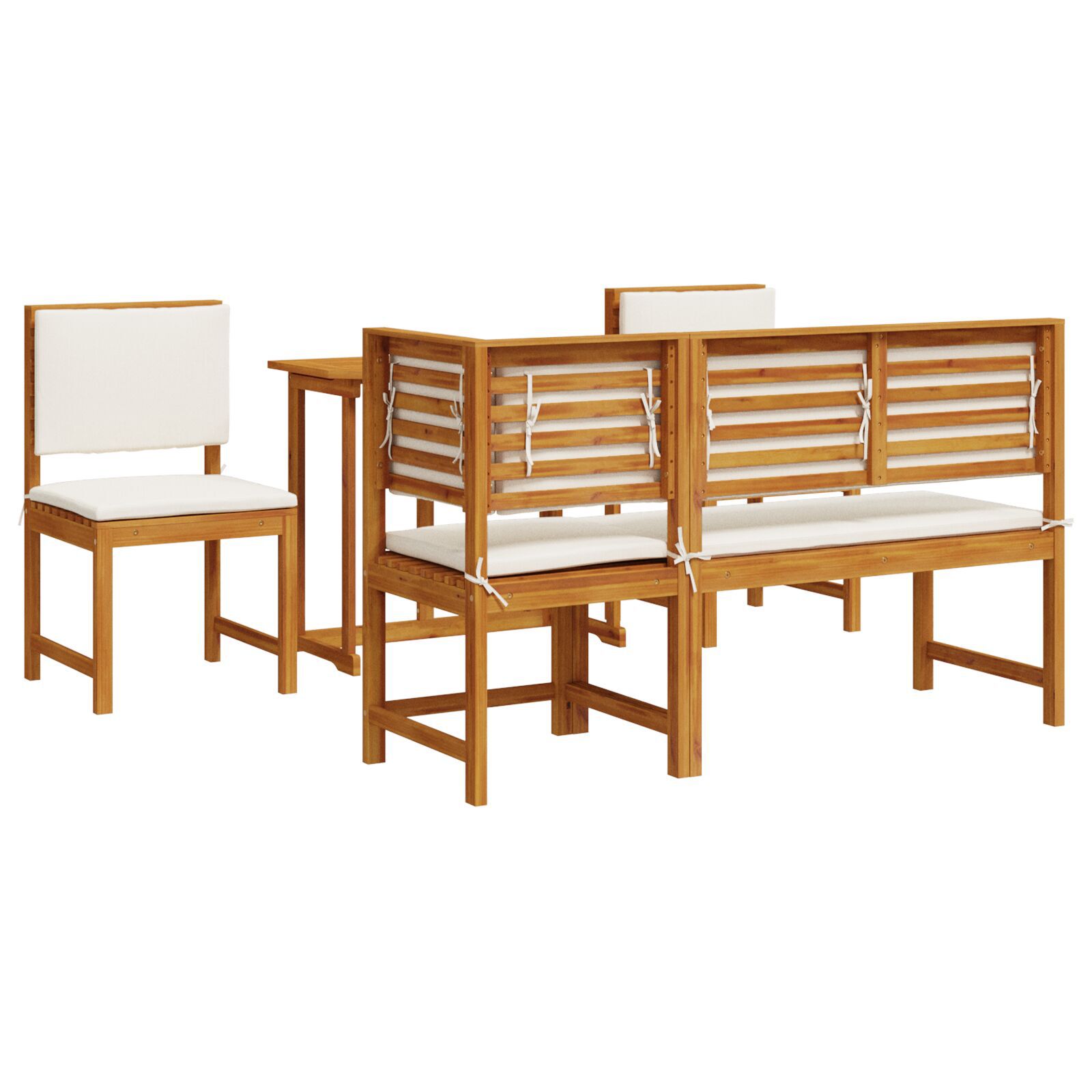 vidaXL Set de Dining pentru Grădină 5 Piese Lemn Masiv de Acacia