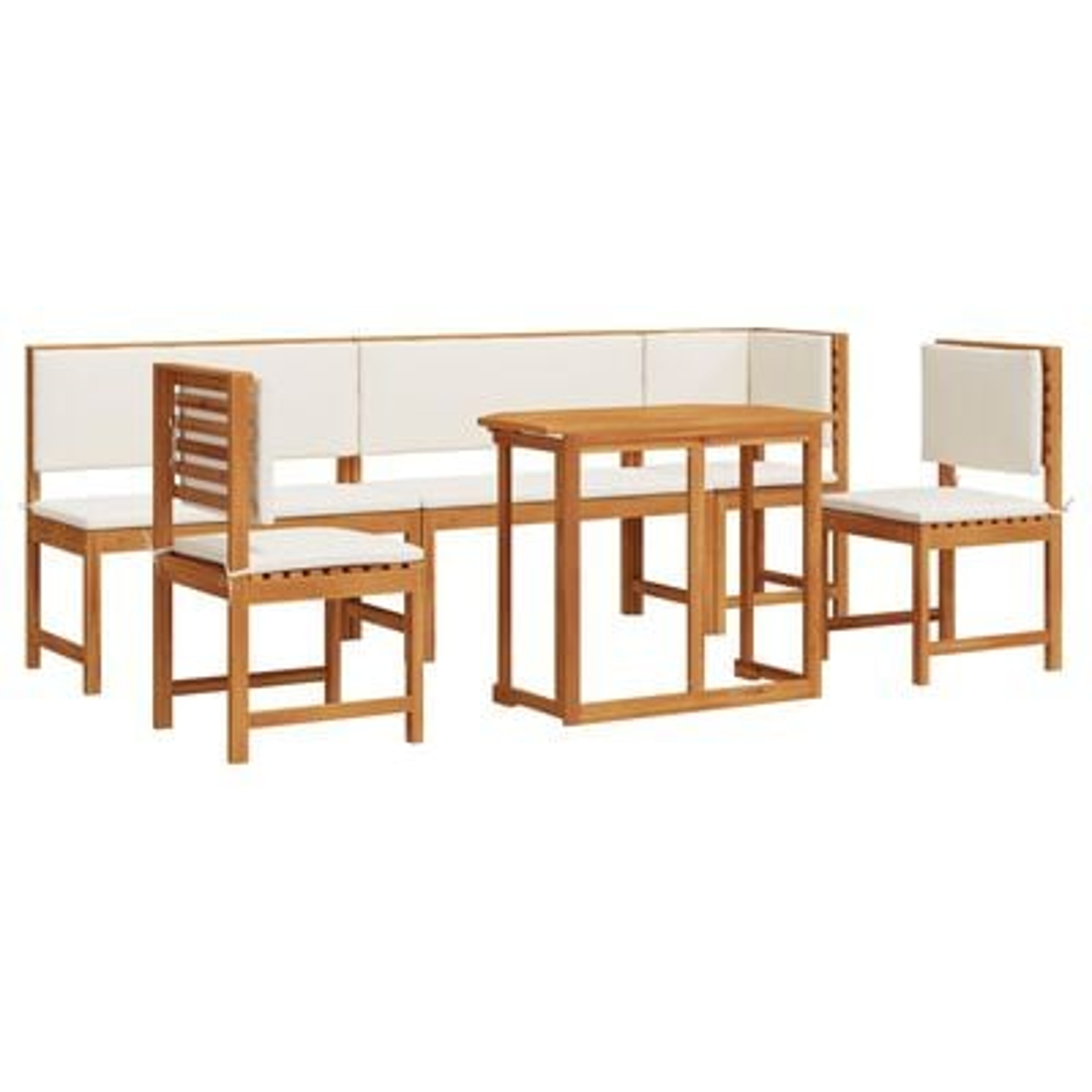 vidaXL Set mobilier de grădină cu perne, 6 piese, lemn masiv de acacia