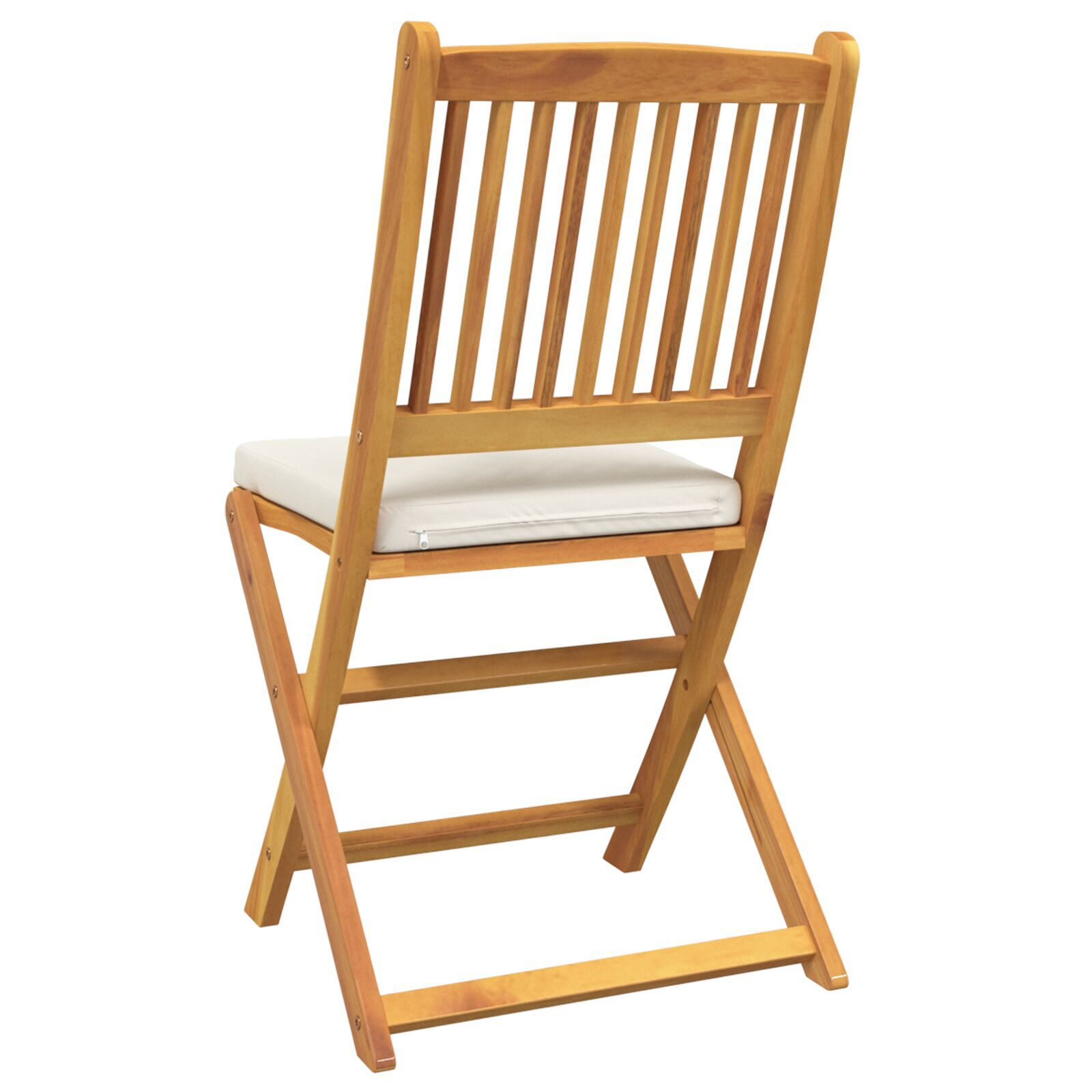 vidaXL Scaun pliant 4 pcs Alb 49 x 57.5 x 92cm Lemn masiv de acacia vidaXL Scaun pliant 4 pcs Alb 49 x 57.5 x 92cm Lemn masiv de acacia