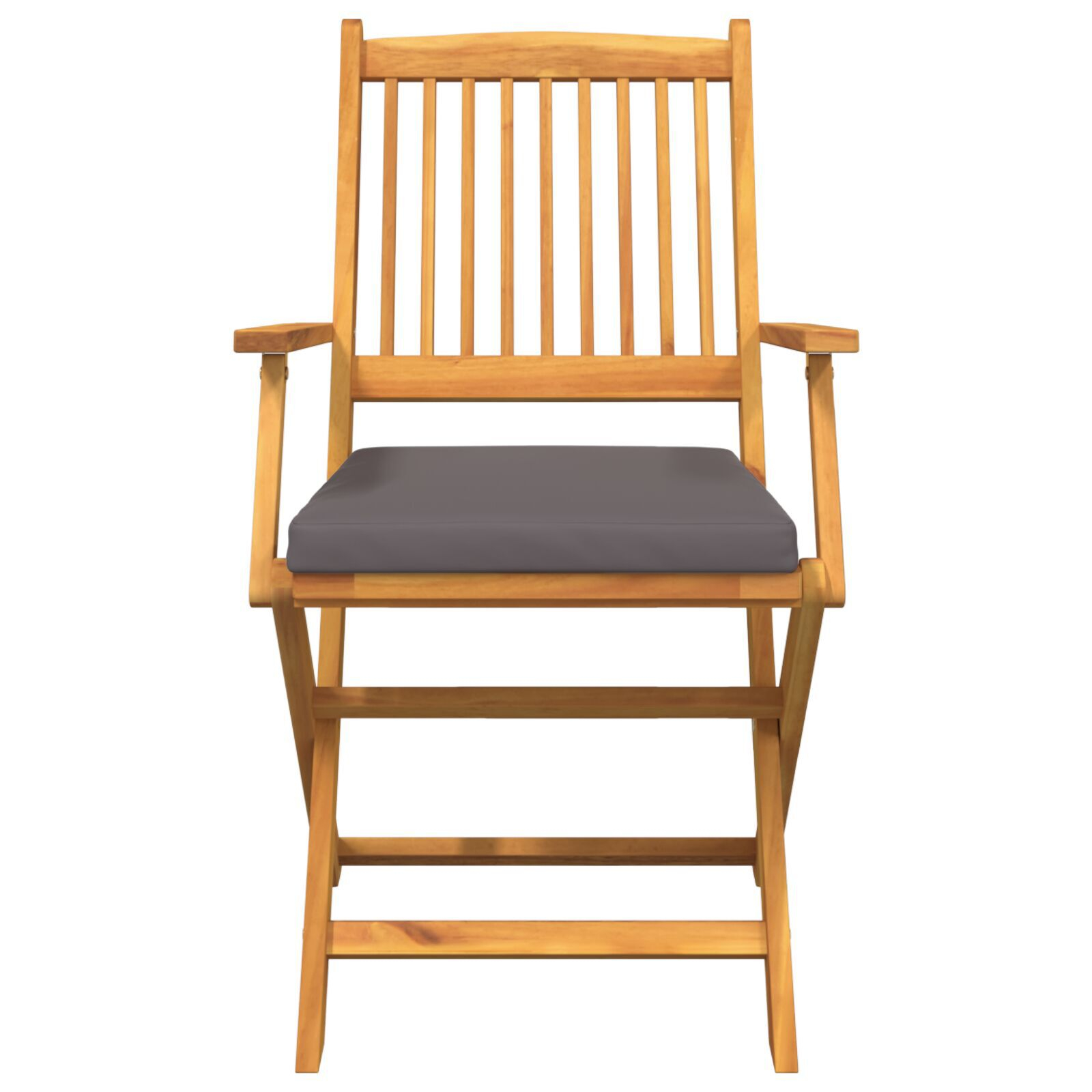vidaXL Scaun pliant 4 pcs Gri 49 x 57.5 x 92cm Lemn masiv de acacia vidaXL Scaun pliant 4 pcs Gri 49 x 57.5 x 92cm Lemn masiv de acacia
