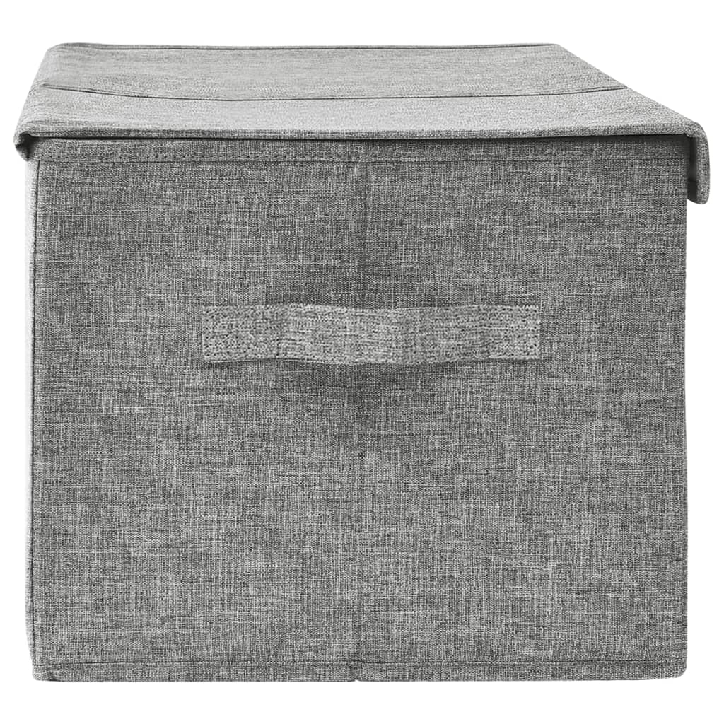 vidaXL Cutie de depozitare, gri, 50x30x25 cm, material textil vidaXL Cutie de depozitare, gri, 50x30x25 cm, material textil