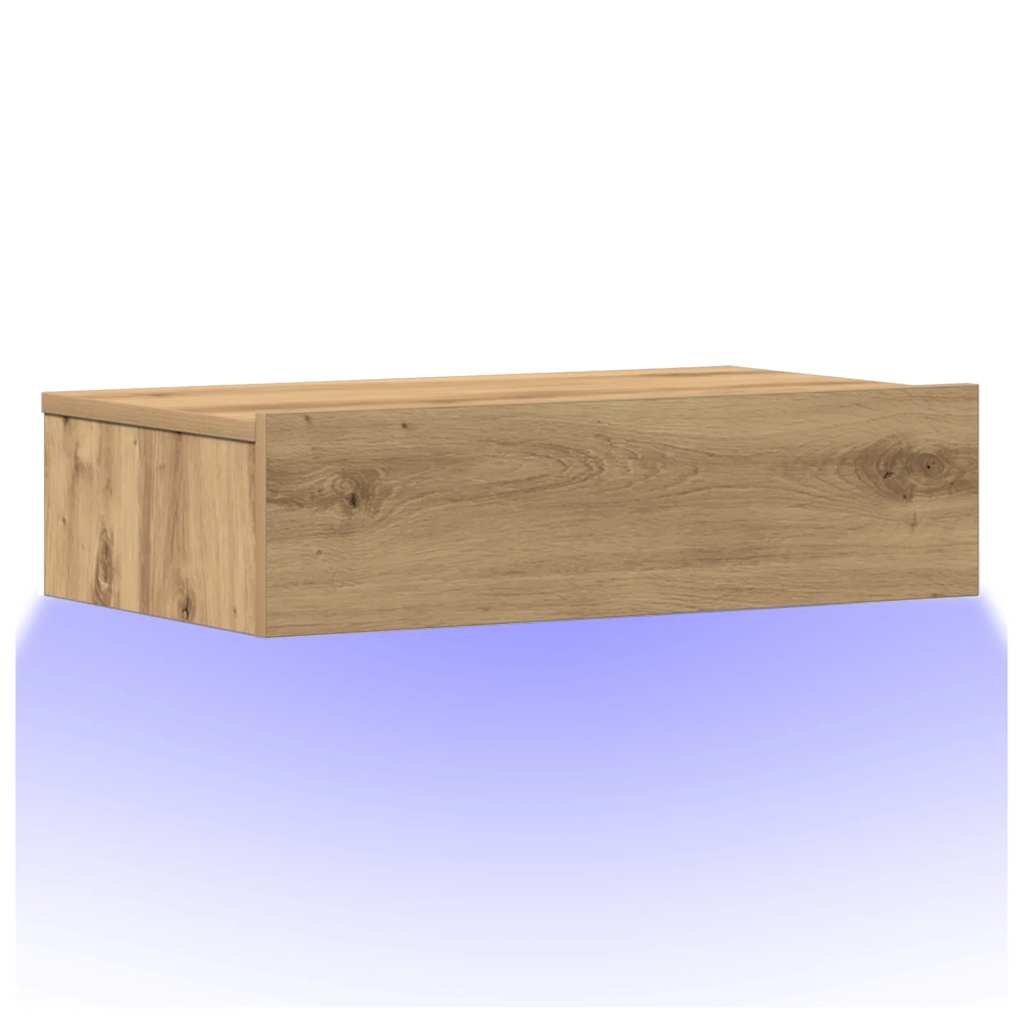 vidaXL Noptiera Stejar artizanal 60x35 cm Lemn prelucrat