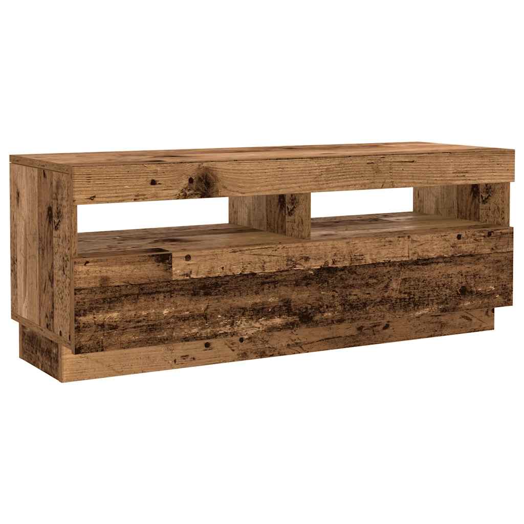 vidaXL Dulap TV cu lumini LED lemn vechi 300x35x40 cm lemn prelucrat vidaXL Dulap TV cu lumini LED lemn vechi 300x35x40 cm lemn prelucrat