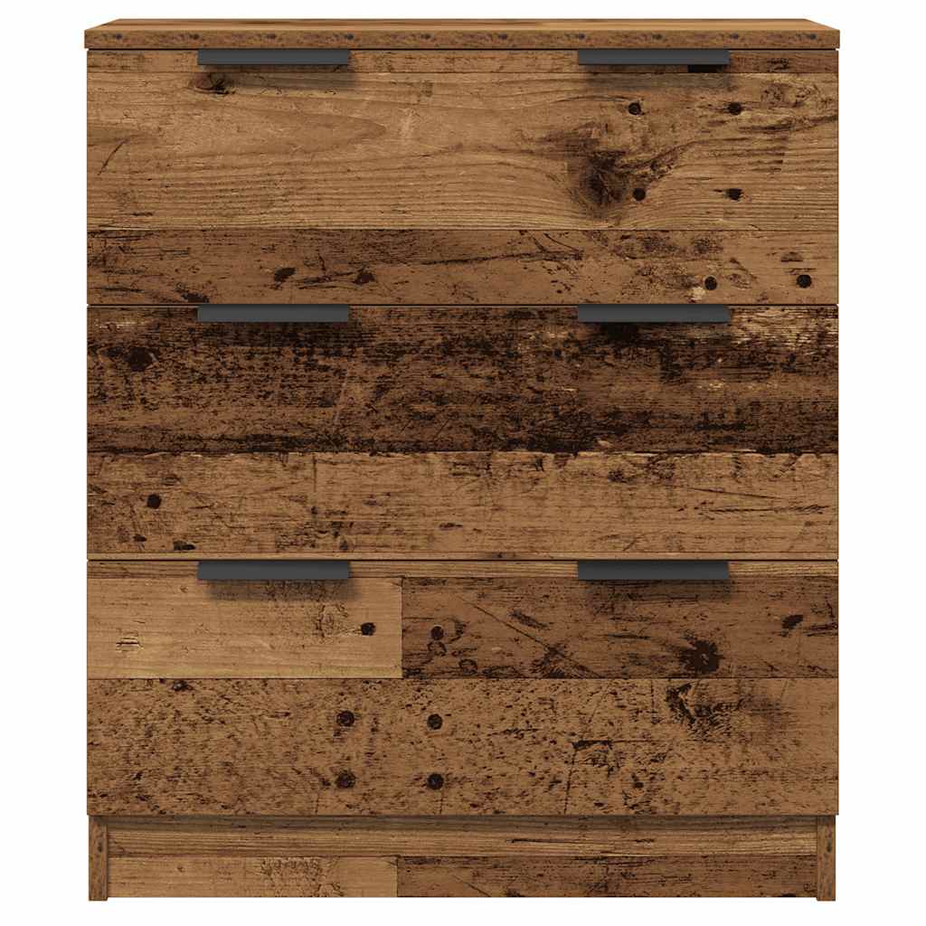 vidaXL Dulap, 3 buc., lemn învechit, 60x30x70 cm, lemn prelucrat