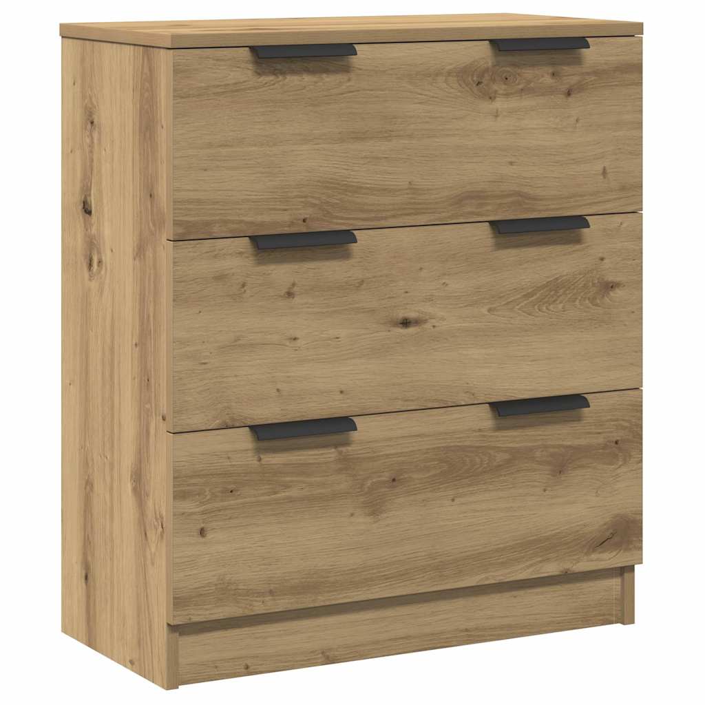 vidaXL Dulap, 3 buc., stejar artizanal, 60x30x70 cm, lemn prelucrat vidaXL Dulap, 3 buc., stejar artizanal, 60x30x70 cm, lemn prelucrat