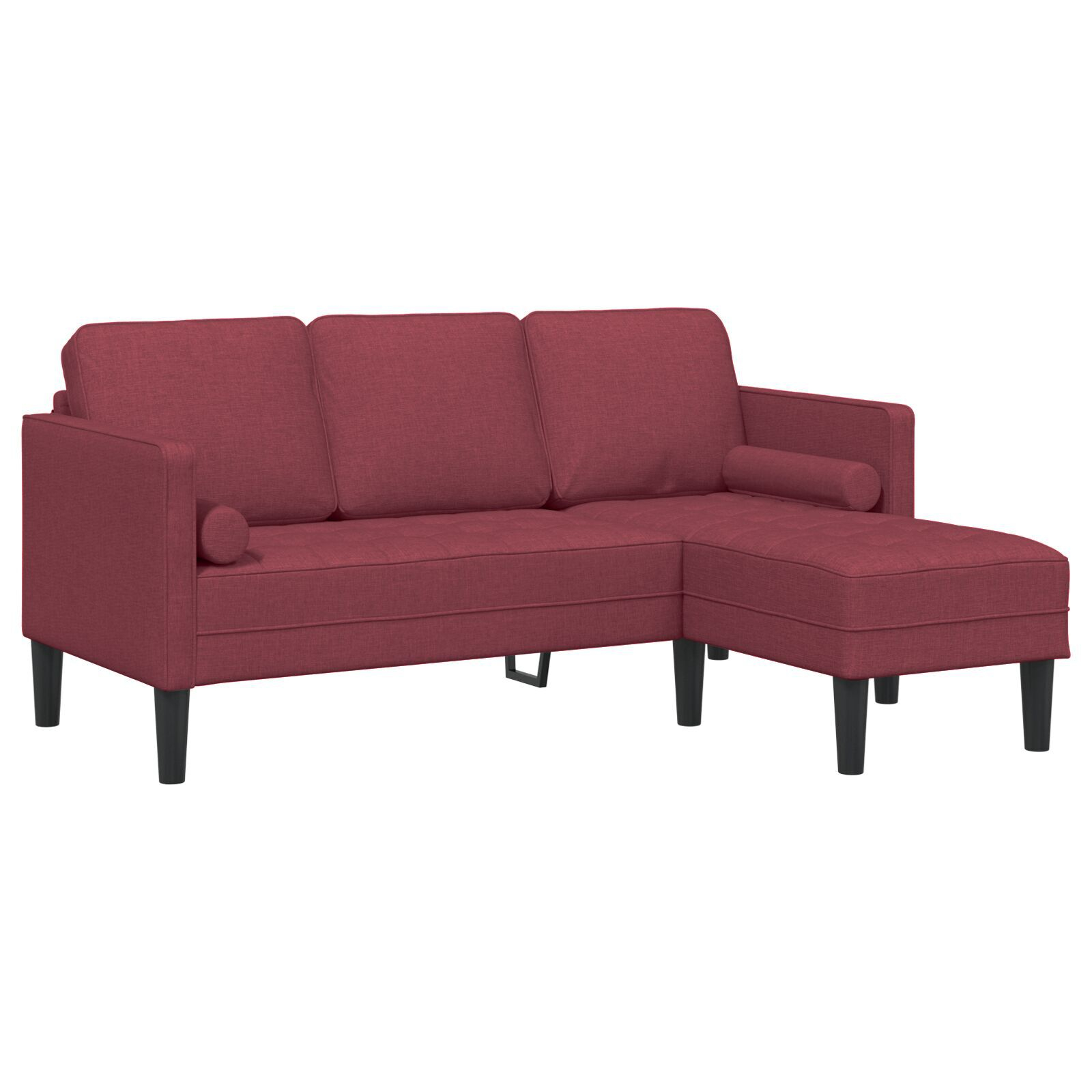 vidaXL Set de canapea 2 pcs bordo 173 x 131 x 67 cm țesătură