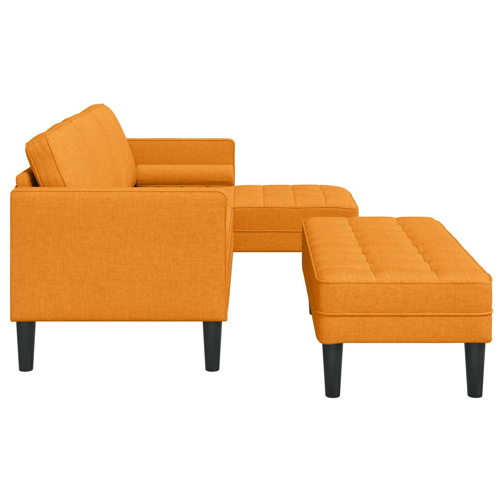 vidaXL Set de canapea 2 pcs Galben Întunecat 173 x 131 x 67 cm vidaXL Set de canapea 2 pcs Galben Întunecat 173 x 131 x 67 cm