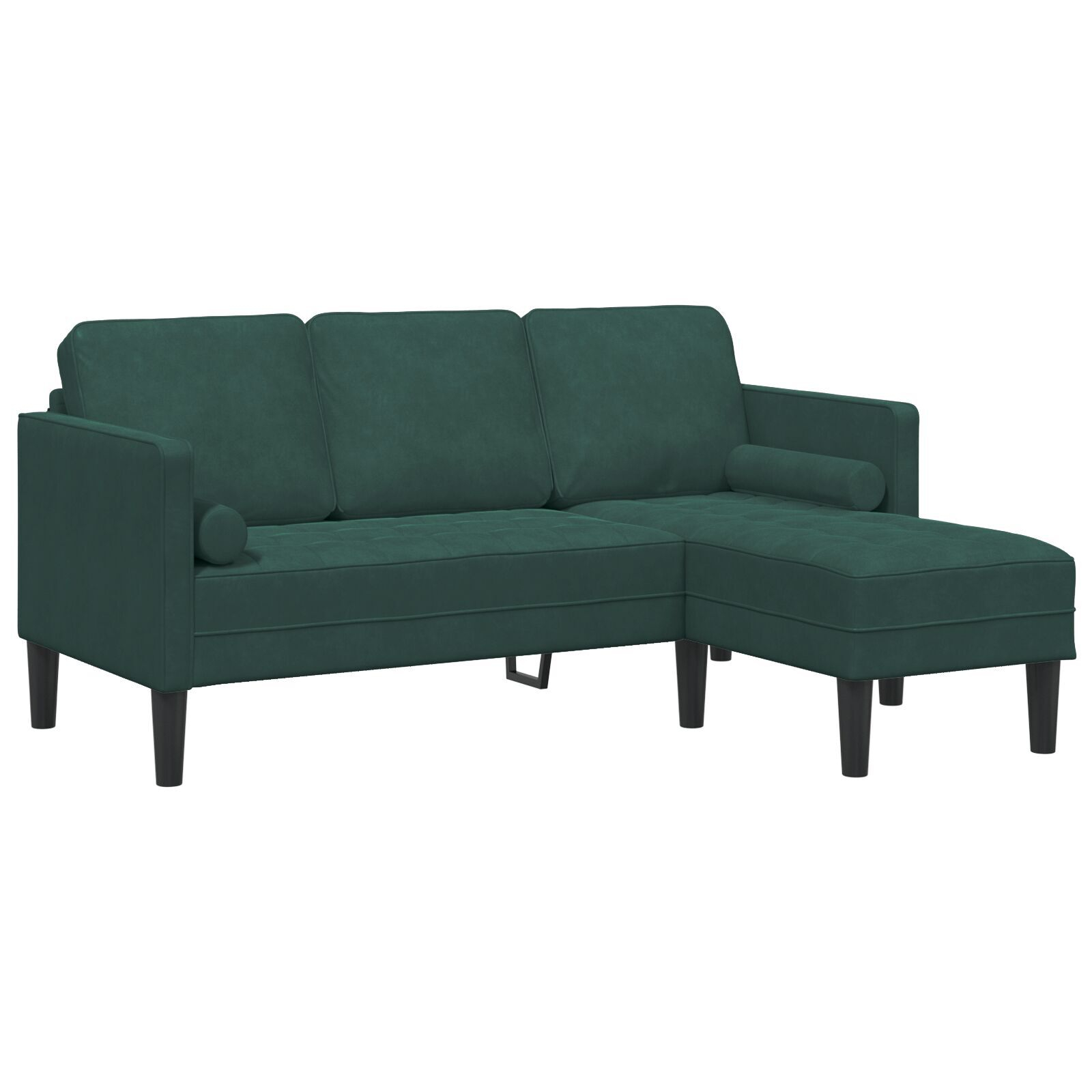 vidaXL Set de canapea 2 pcs Verde închis 173 x 131 x 67 cm Catifea