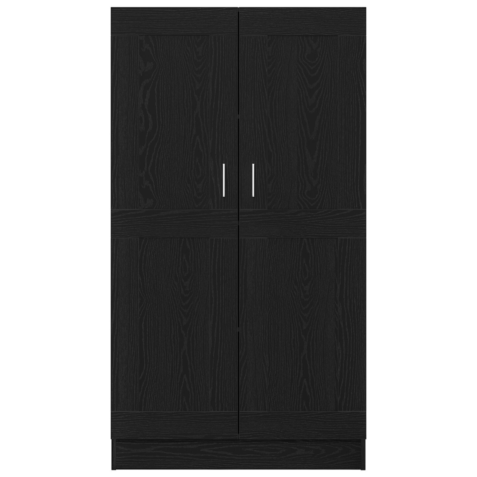 vidaXL Dulap pentru cărți Stejar negru 82,5 x 30,5 x 150 cm