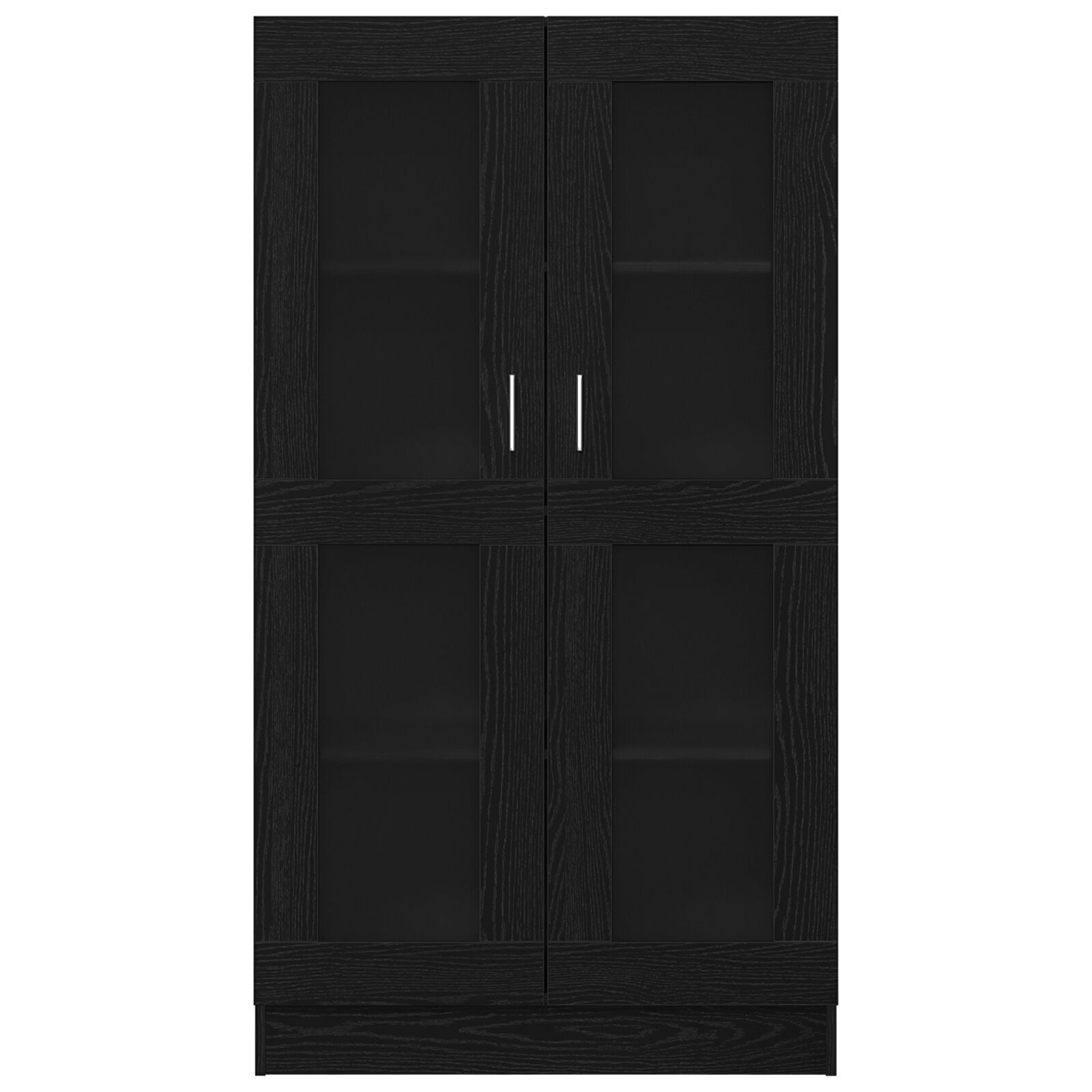 vidaXL Dulap pentru cărți Stejar Negru 82,5 x 30,5 x 150 cm