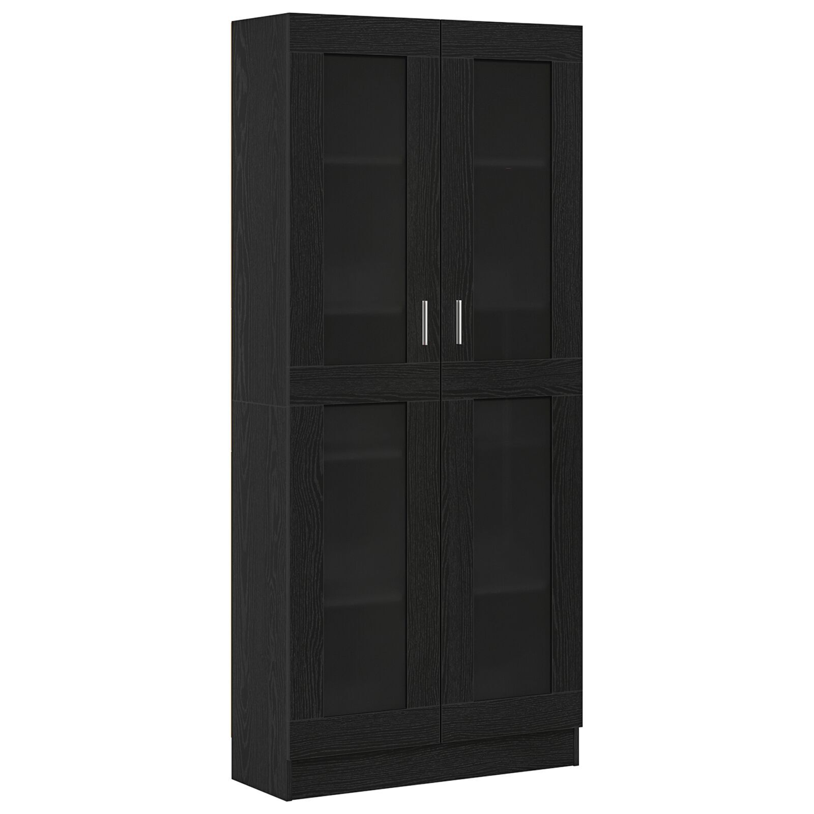 vidaXL Dulap pentru cărți Stejar negru 82,5 x 30,5 x 185 cm