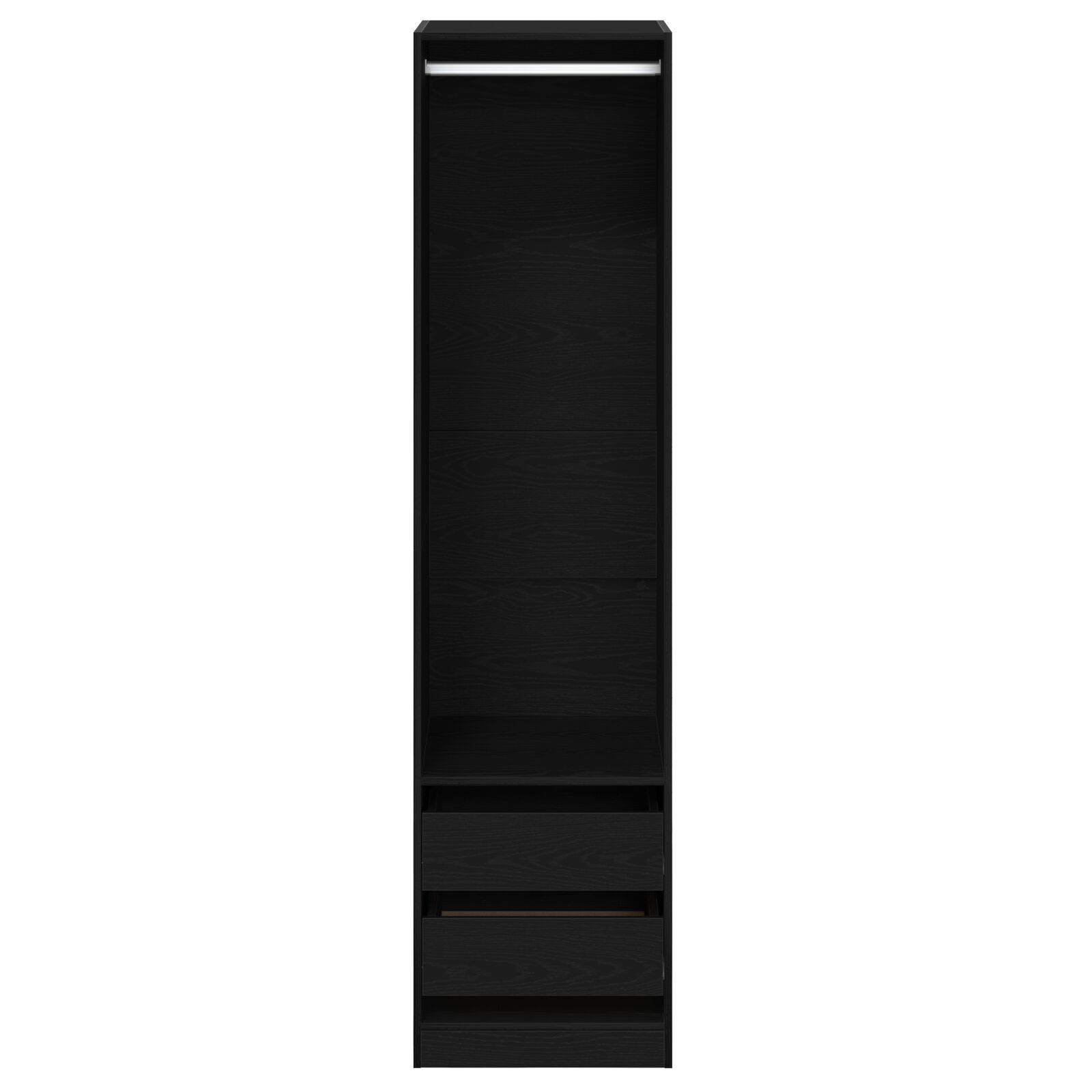 vidaXL Dulap - Stejar Negru, 50 x 50 x 200 cm, din lemn laminat vidaXL Dulap - Stejar Negru, 50 x 50 x 200 cm, din lemn laminat