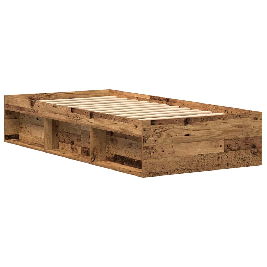 vidaXL Cadru de pat fără saltea Lemn vechi 75x190 cm Lemn prelucrat vidaXL Cadru de pat fără saltea Lemn vechi 75x190 cm Lemn prelucrat