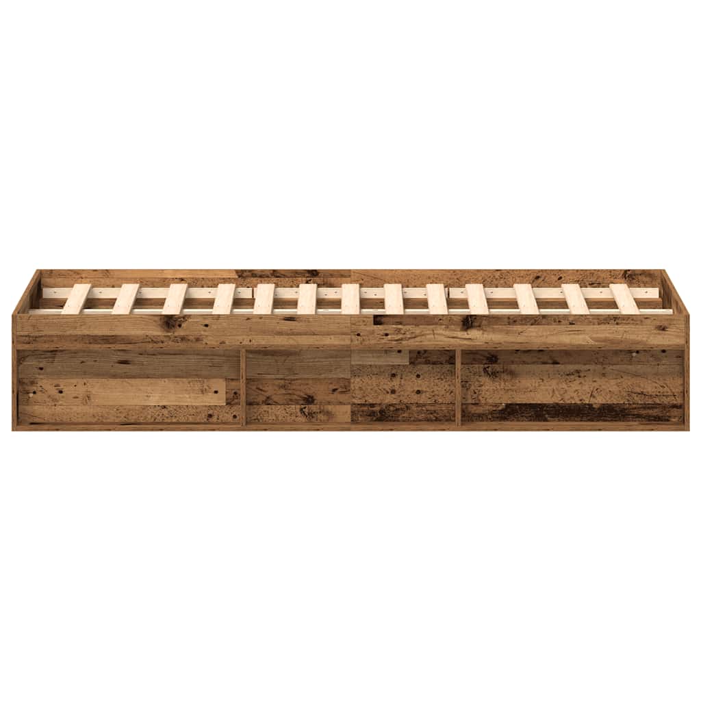 vidaXL Cadru de pat fără saltea Lemn vechi 150x200cm Lemn prelucrat vidaXL Cadru de pat fără saltea Lemn vechi 150x200cm Lemn prelucrat