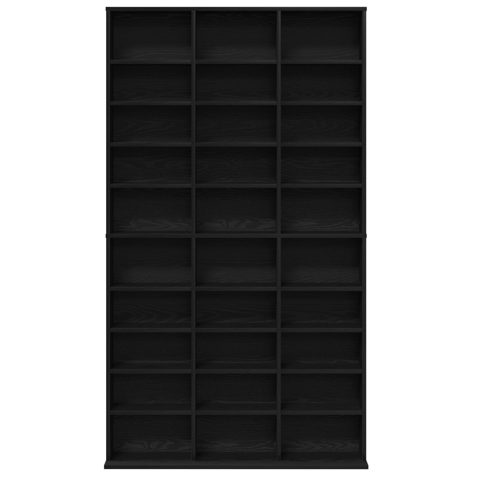 vidaXL Dulap CD-uri, stejar negru, 101x23x177,5 cm, lemn prelucrat