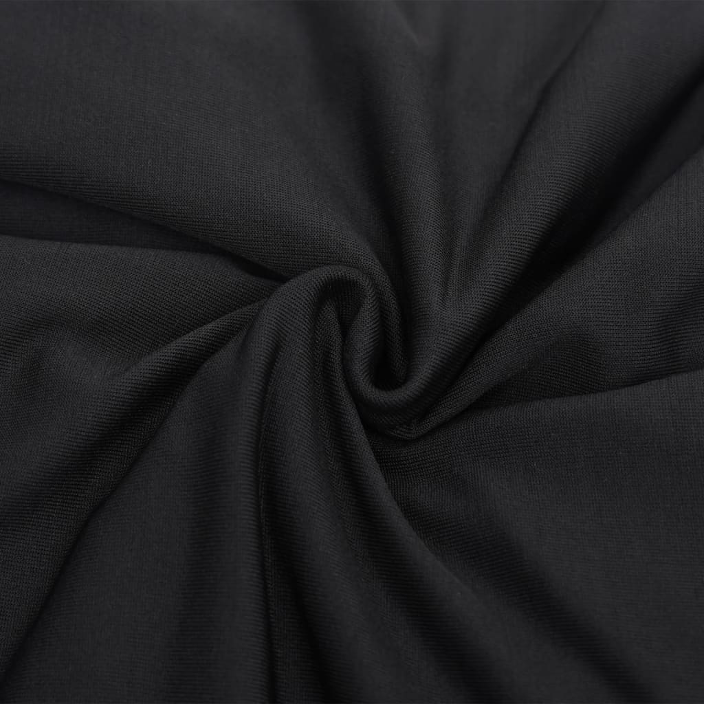 vidaXL Husă elastică pentru canapea cu 4 locuri poliester jersey negru vidaXL Husă elastică pentru canapea cu 4 locuri poliester jersey negru